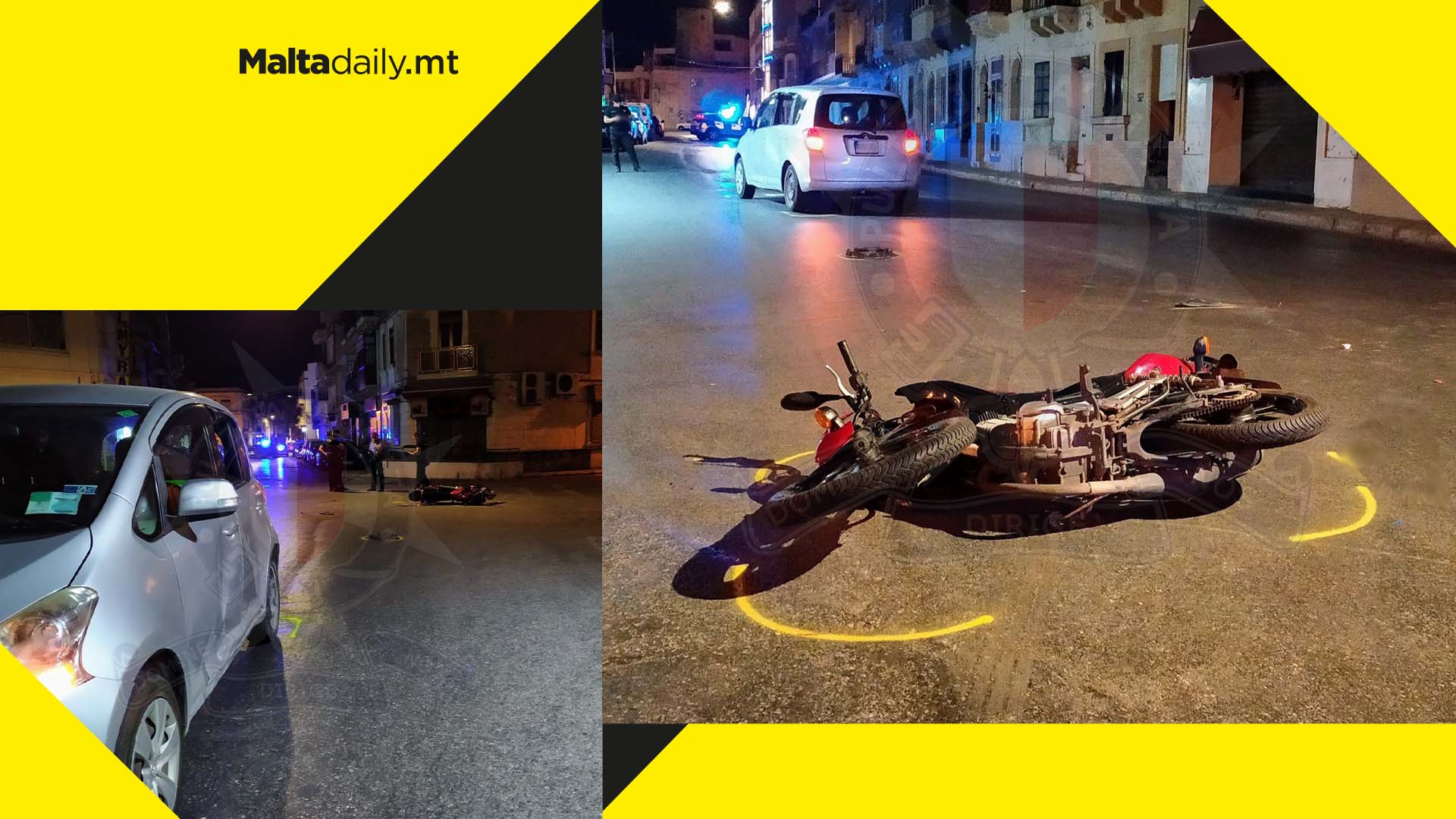 80-year-old & 57-year-old with grievous injuries after two separate traffic incidents