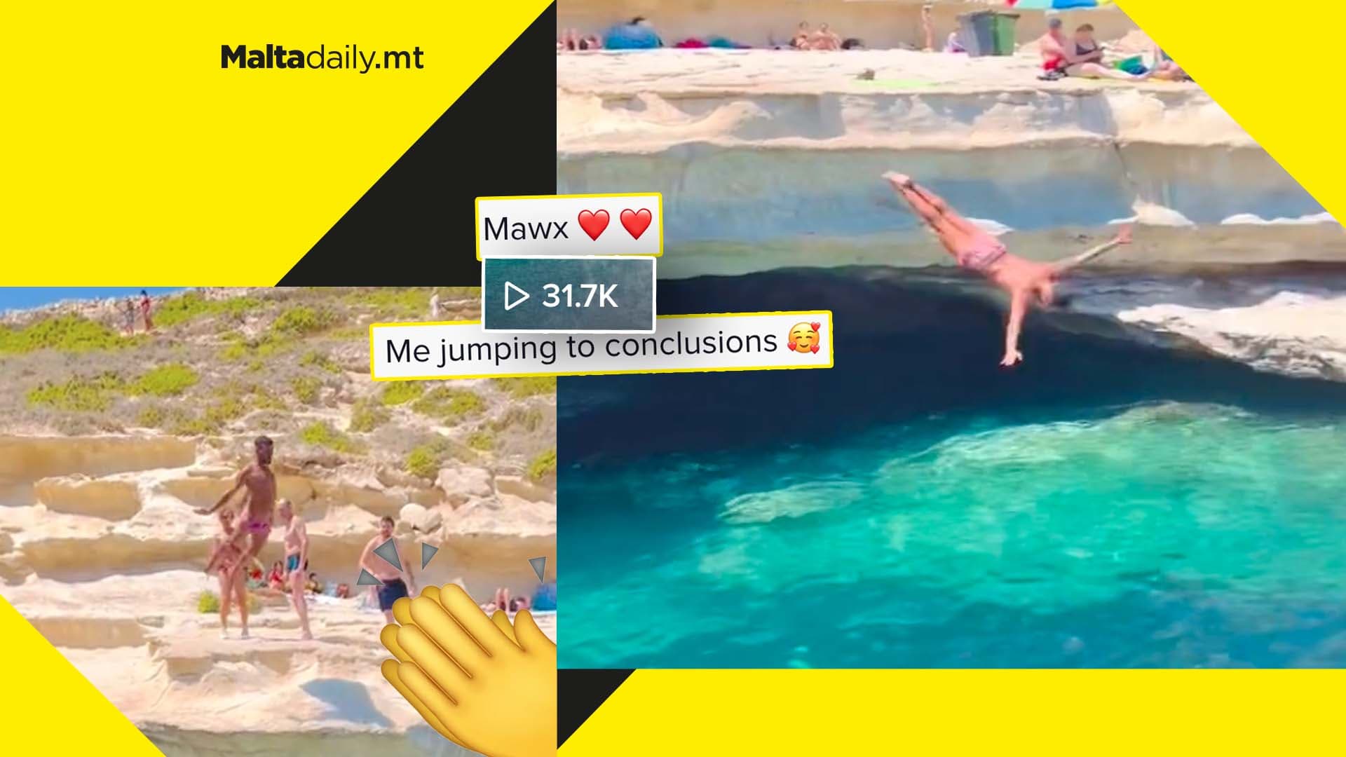 Maltese swimmer getting thousands of views on TikTok after showing diving skills