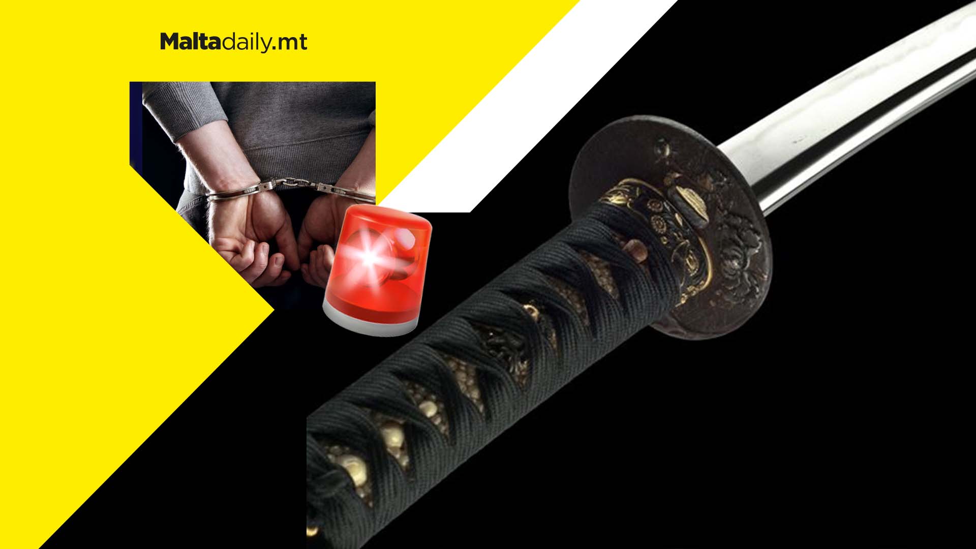 St Julians argument breaks out with sword and glass