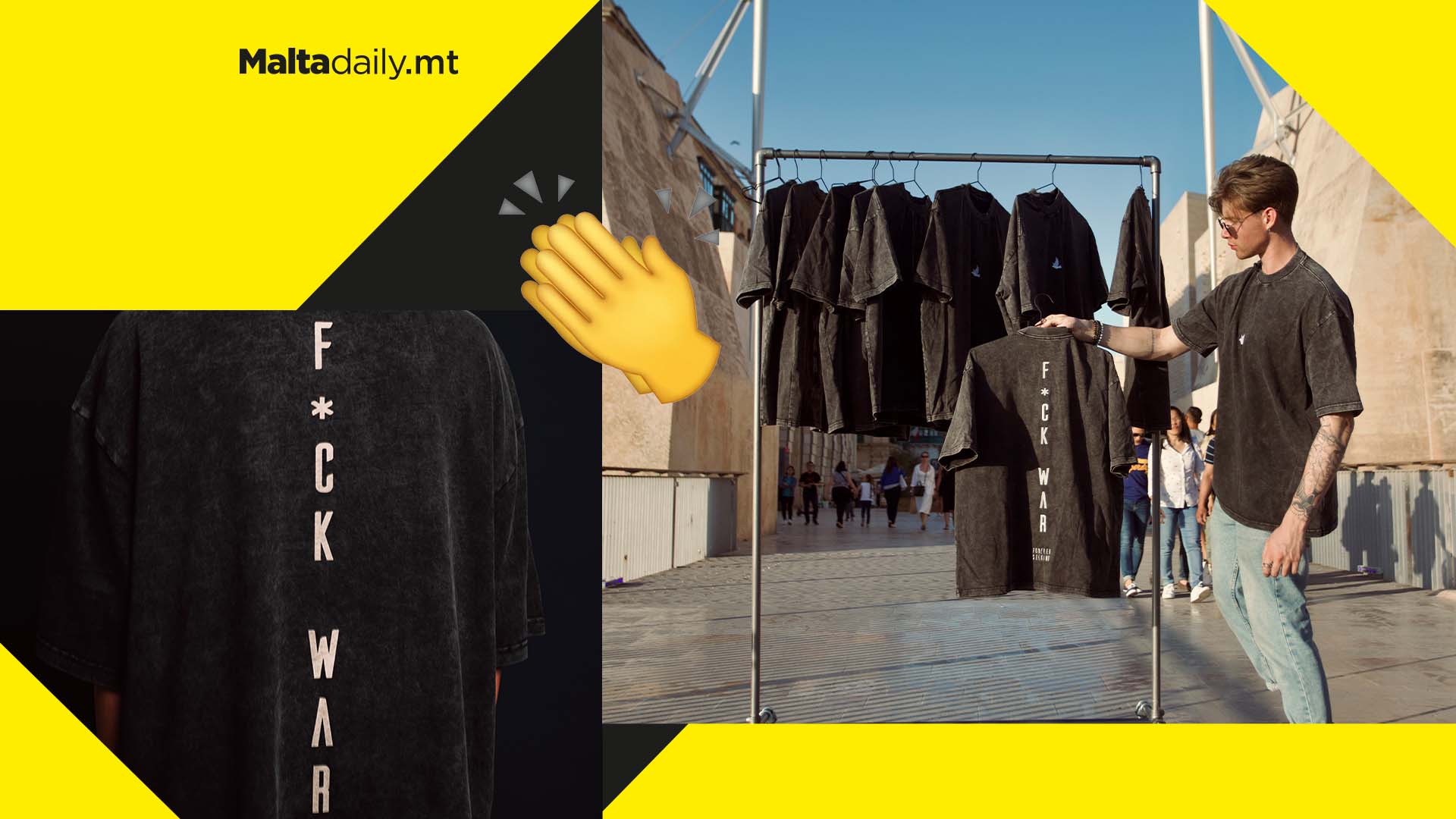 Maltese designer donating 100 percent of clothing line proceeds to Ukraine charity