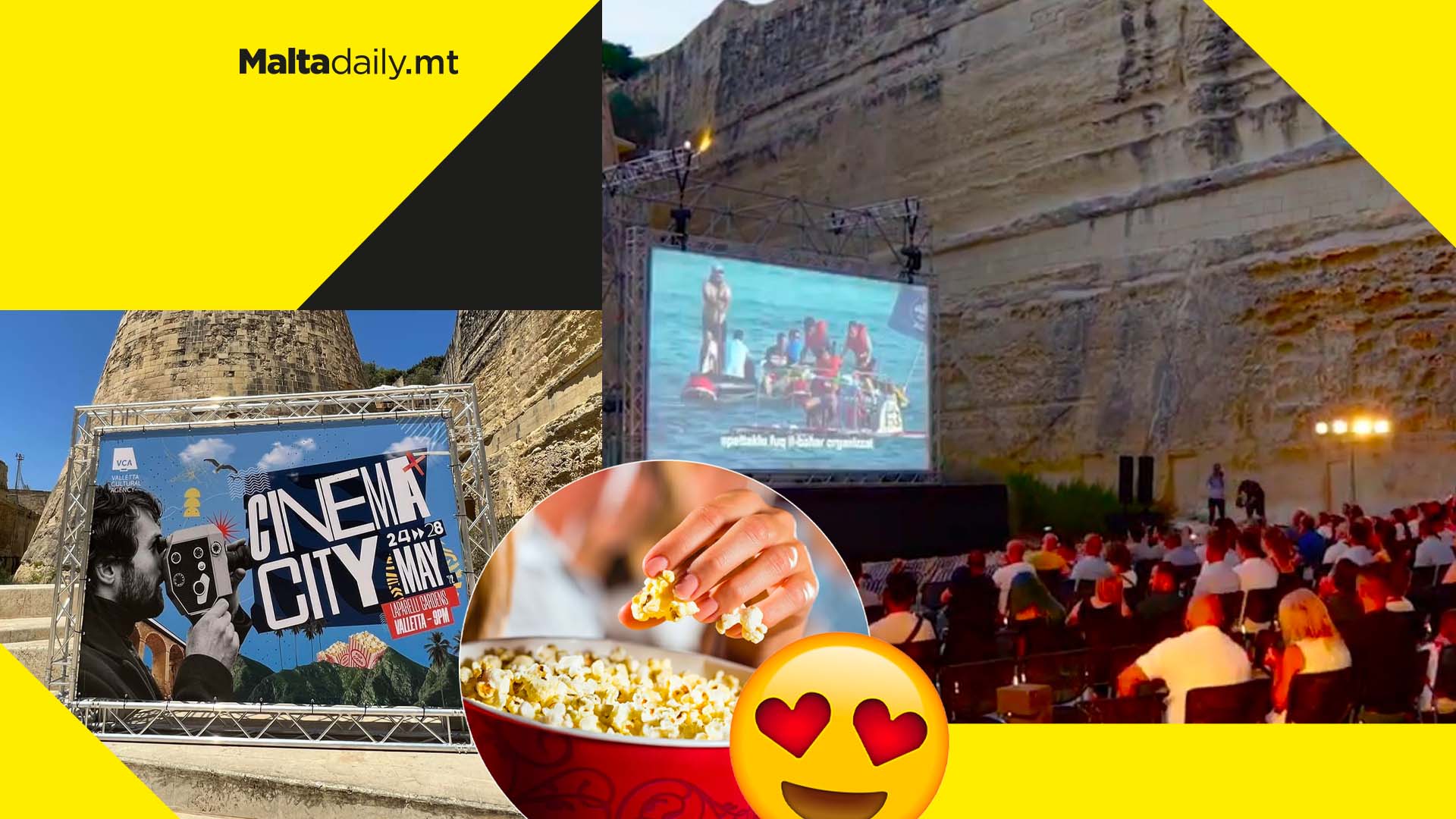 Perfect date night? Open Air Cinema to return in Valletta