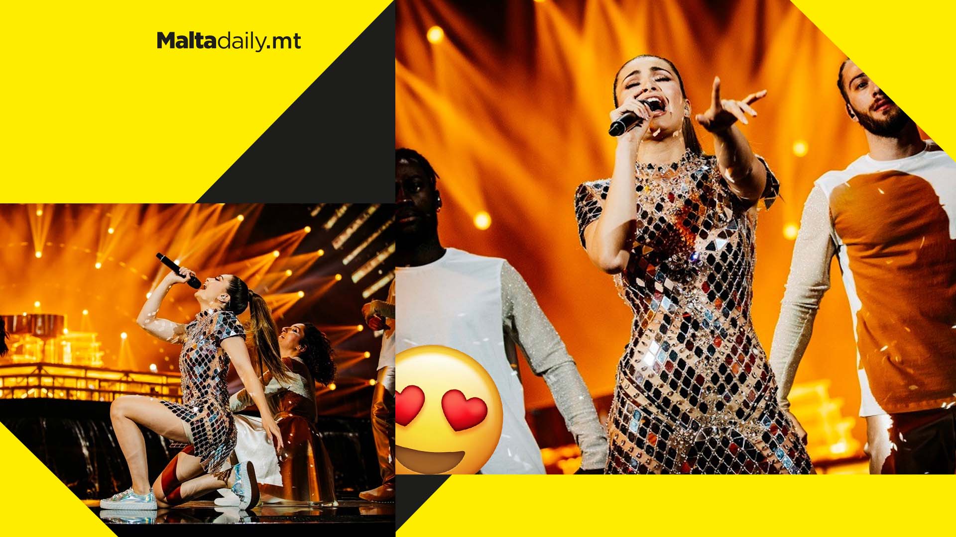 Emma Muscat confirms her dress took up to five weeks to make