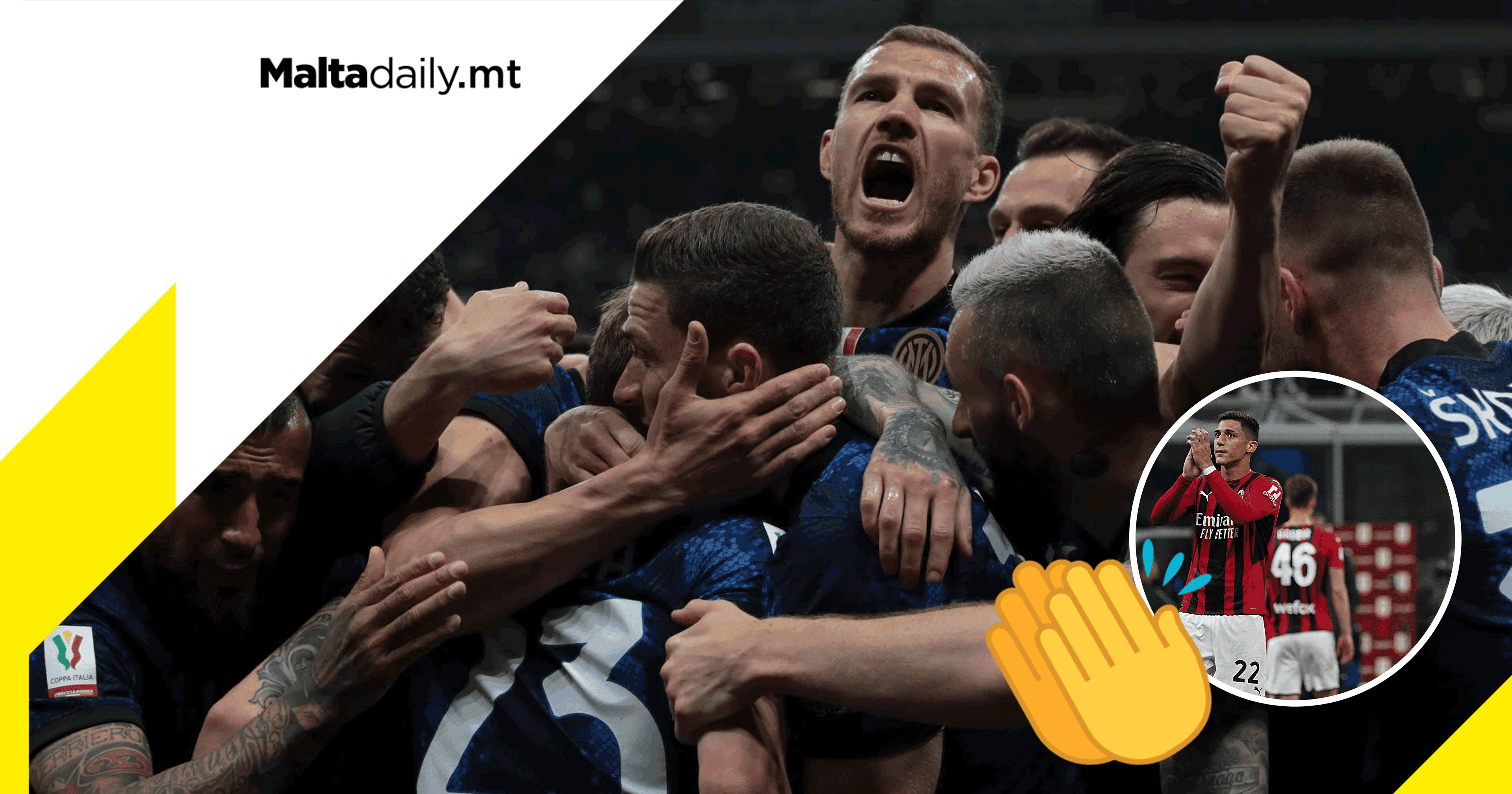 Inter beat rivals Milan to reach Coppa Italia Final