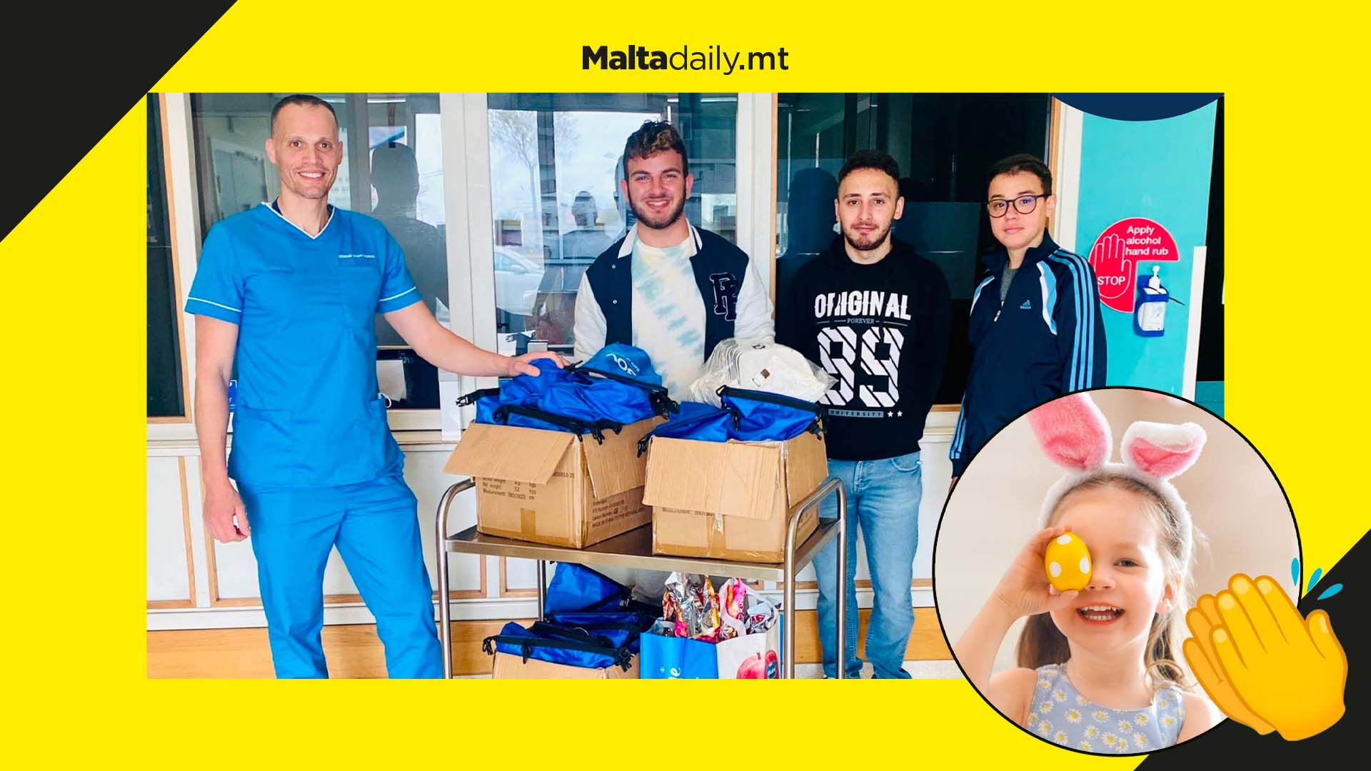 MCAST student council donates over 200 Easter gifts to kids in hospital