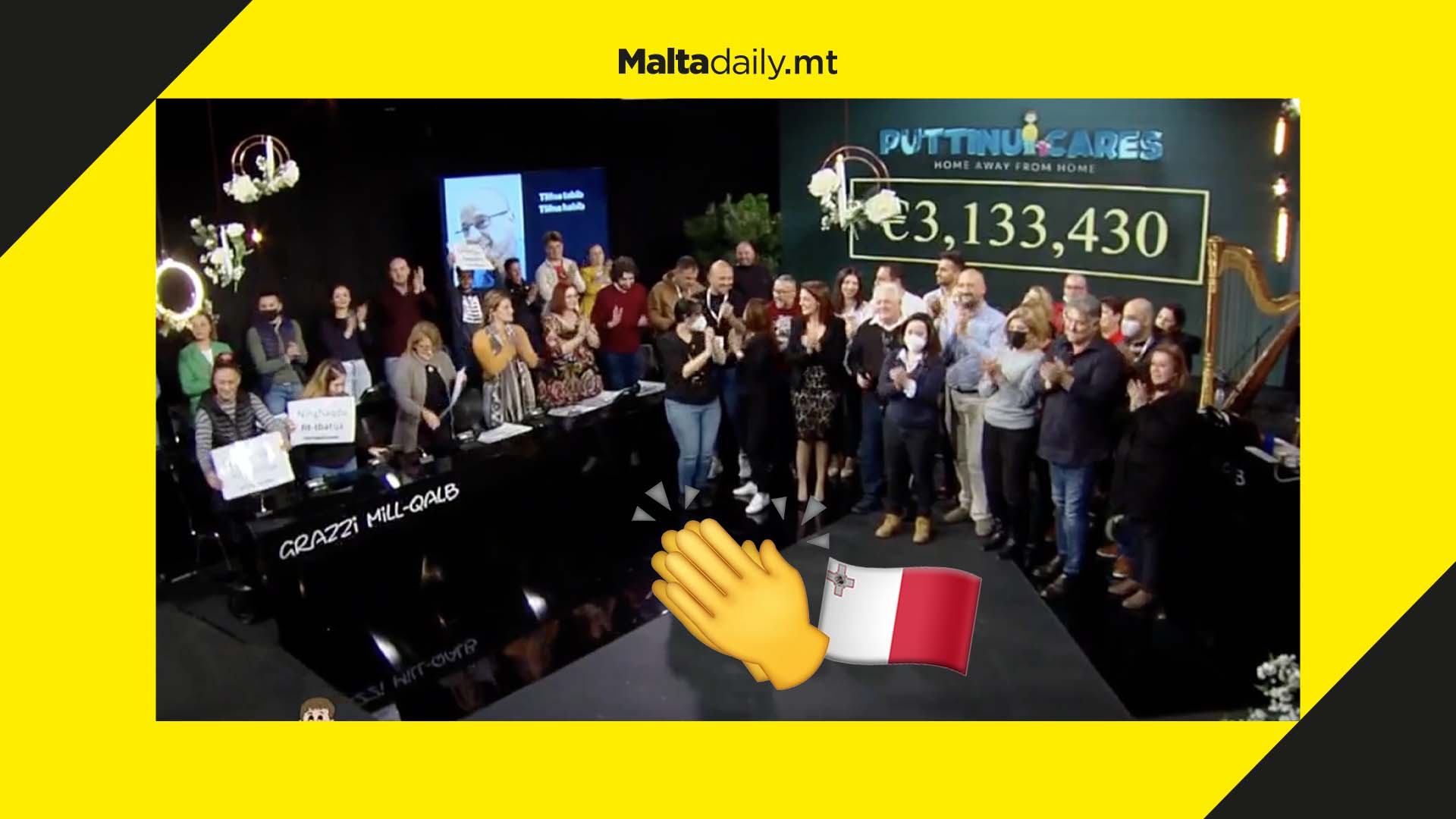 Record-breaking sum of €3,133,430 gathered during Puttinu Cares fundraising marathon