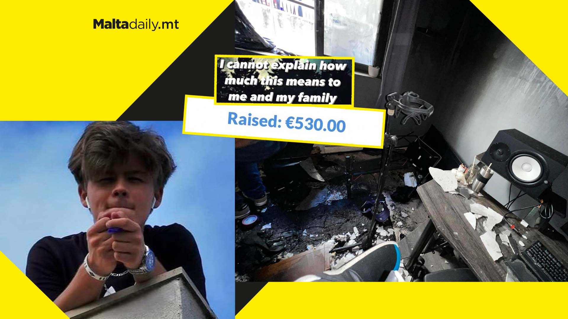 Local musician starts fundraiser after studio burns down in Gżira house fire
