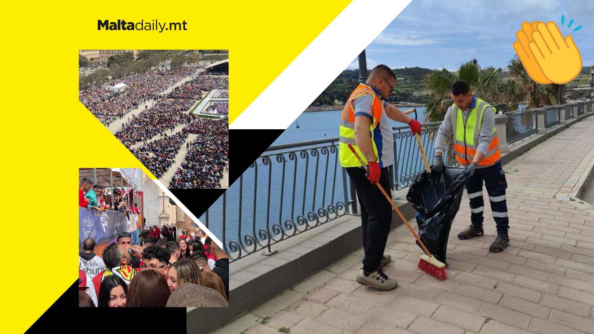 50 tonnes of waste collected during general election and Pope visit