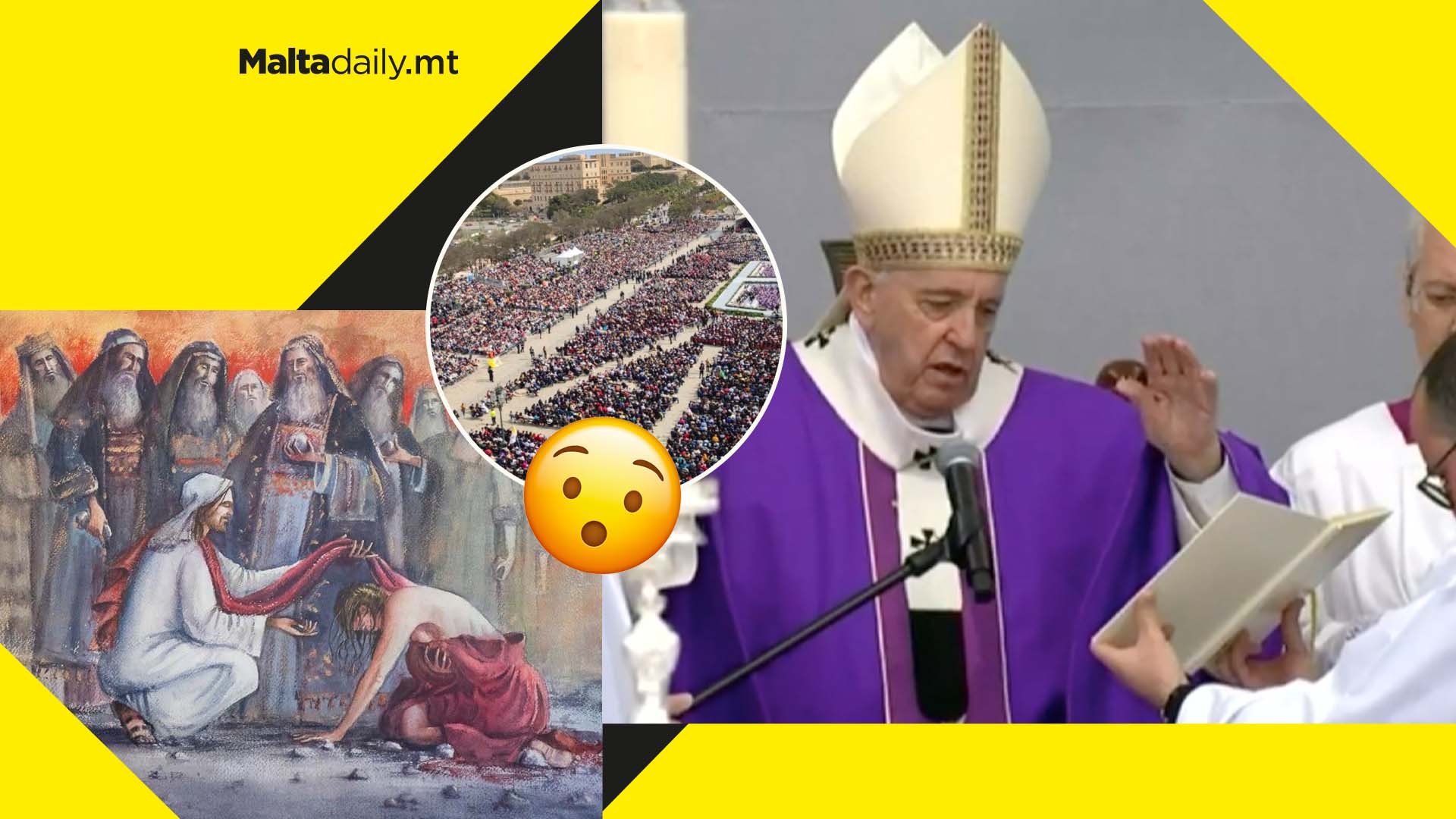 Pope Francis issues warning against hypocrisy during Floriana Mass