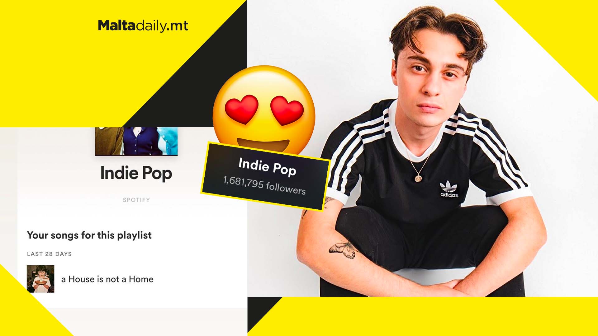 Luke Chappell’s new song added to official Spotify playlist with 1 million followers