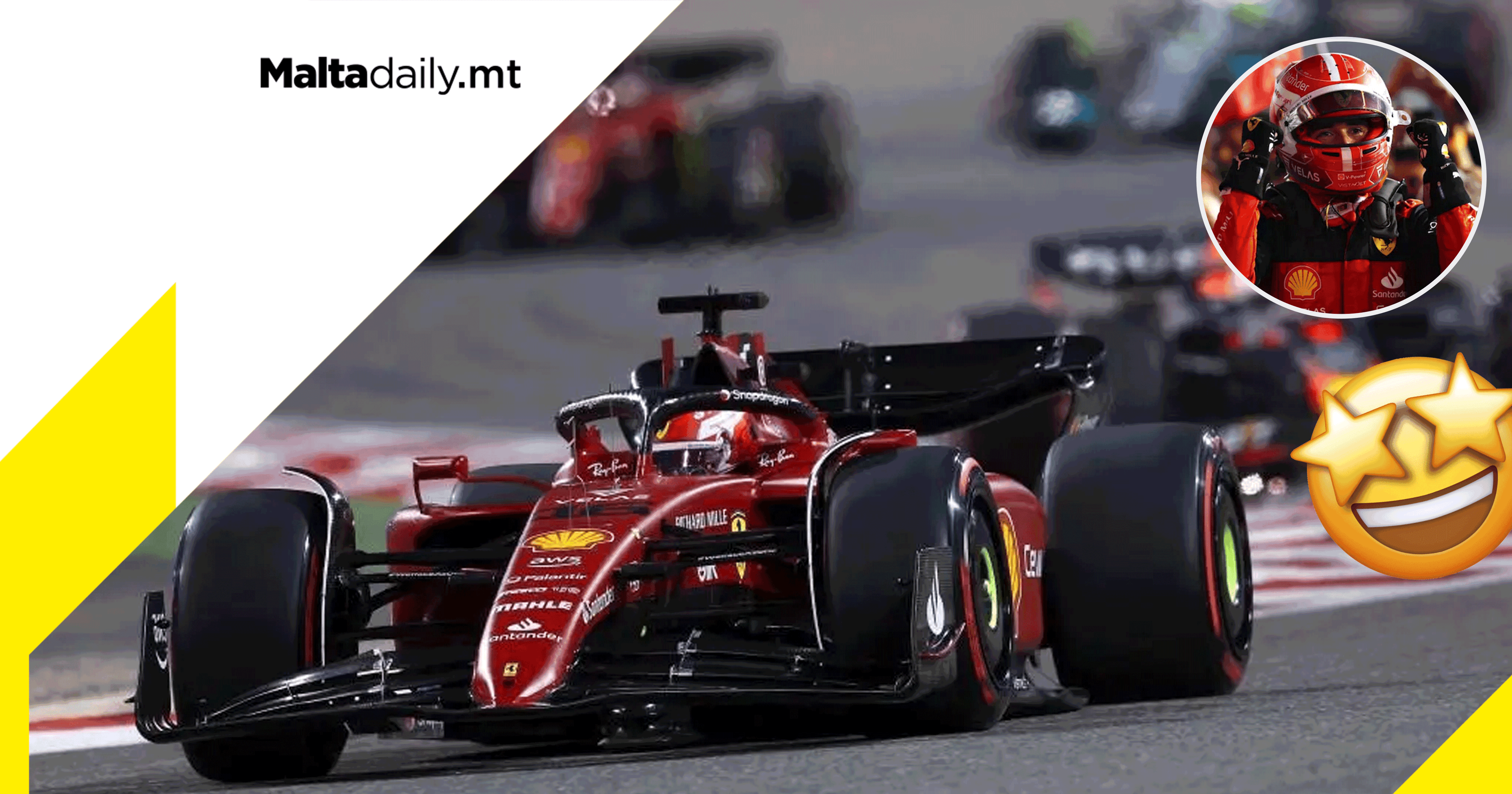 Ferrari’s Charles Leclerc wins first race of the season