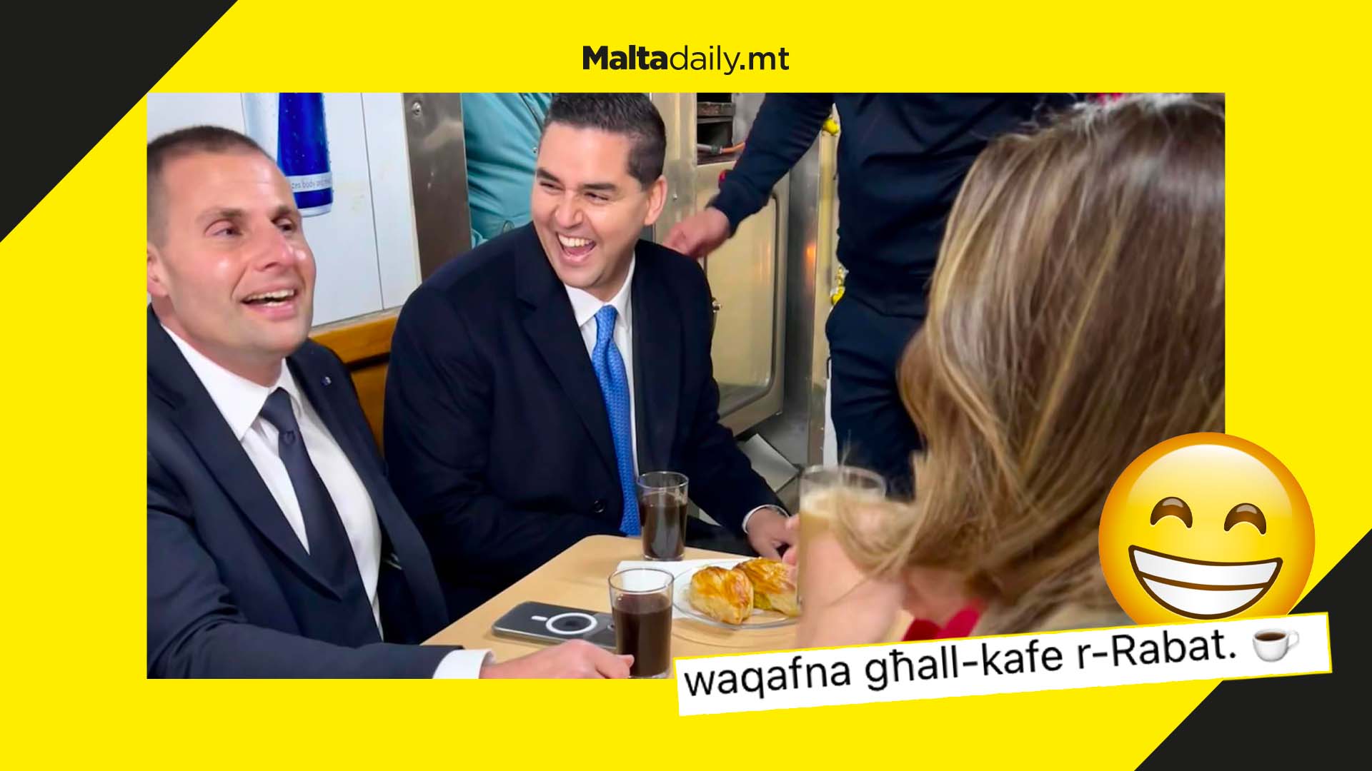 Prime Minister finds time to enjoy pastizzi at Serkin during election