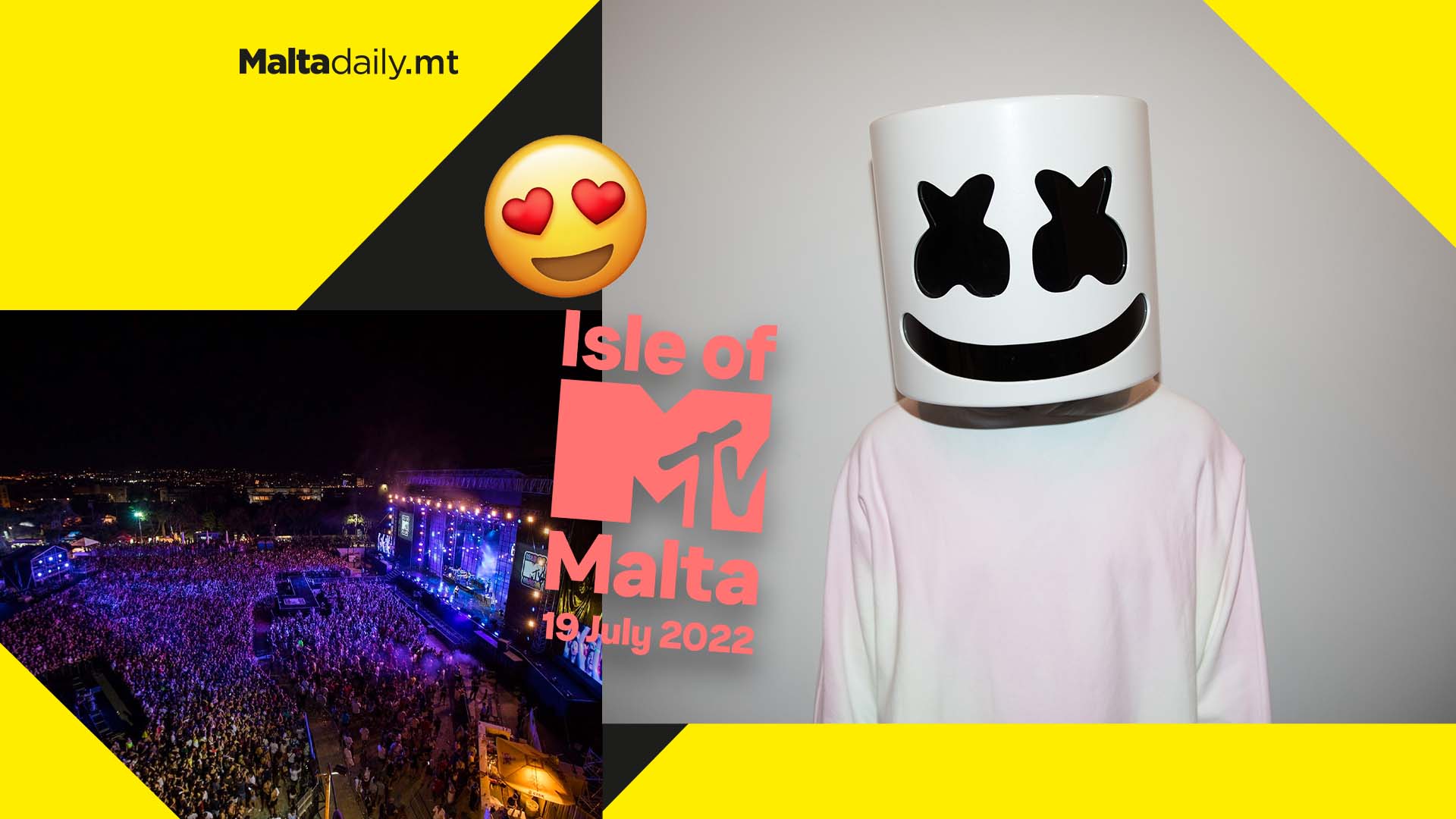 OFFICIAL: Isle of MTV Malta returns with superstar DJ Marshmello to headline