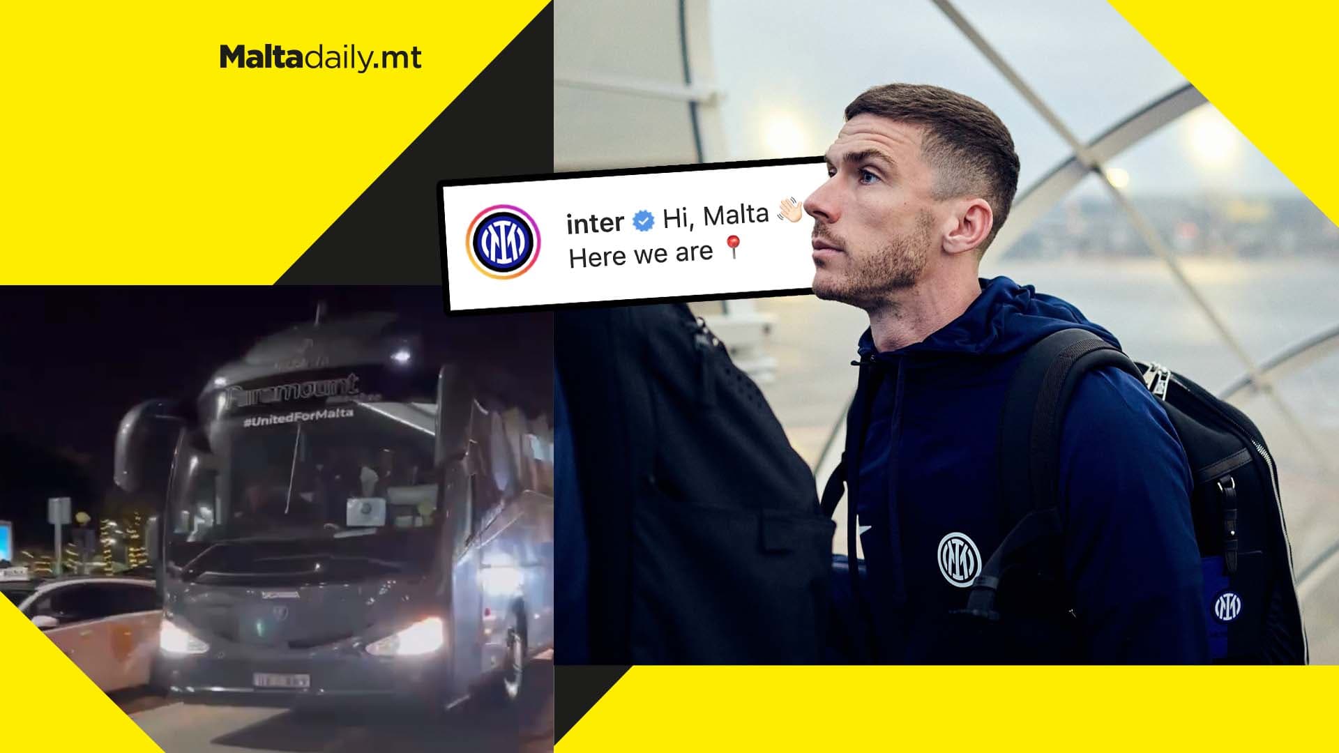 WATCH: Inter Milan & Red Bull Salzburg players arrive in Malta for training camp