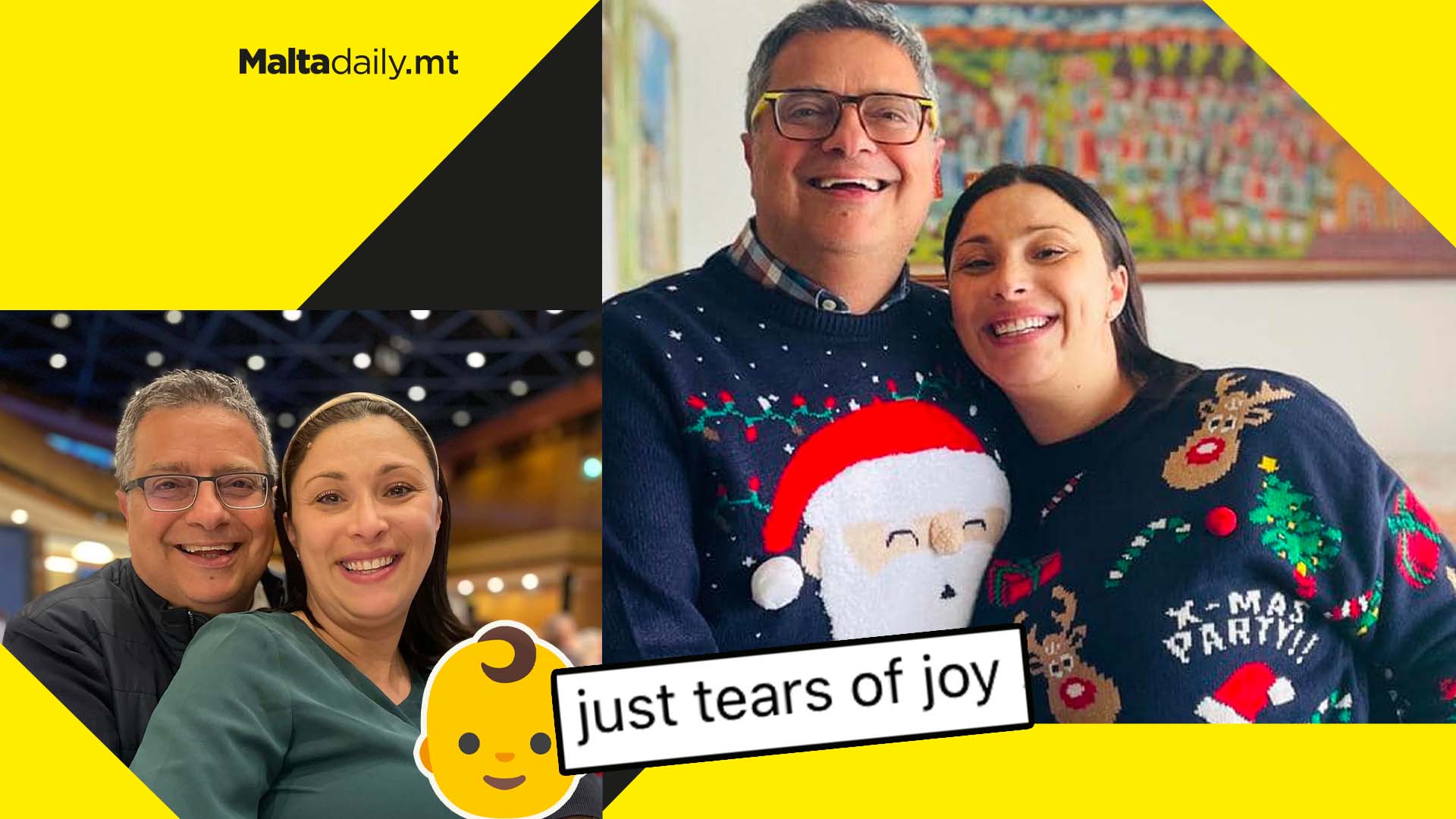 PN MP Adrian Delia and Cynthia welcome baby boy