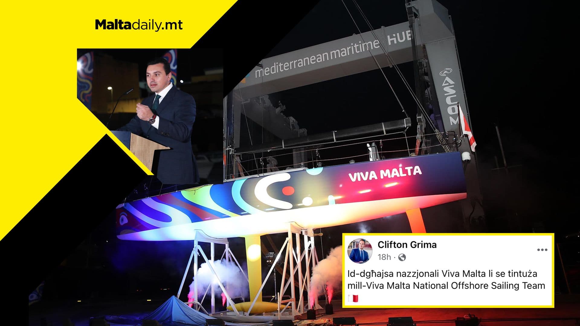 Viva Malta National Offshore Sailing Boat launched