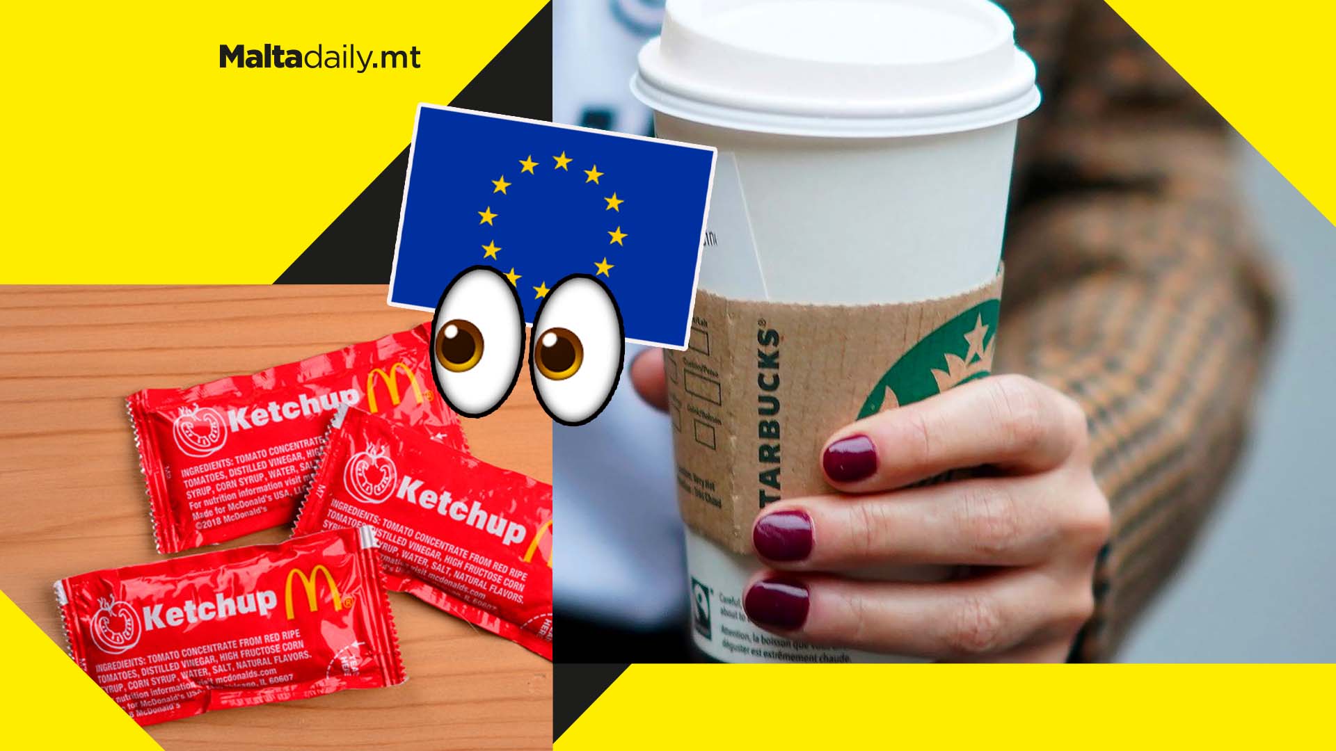 Takeaway cups and ketchup packets could be banned in EU