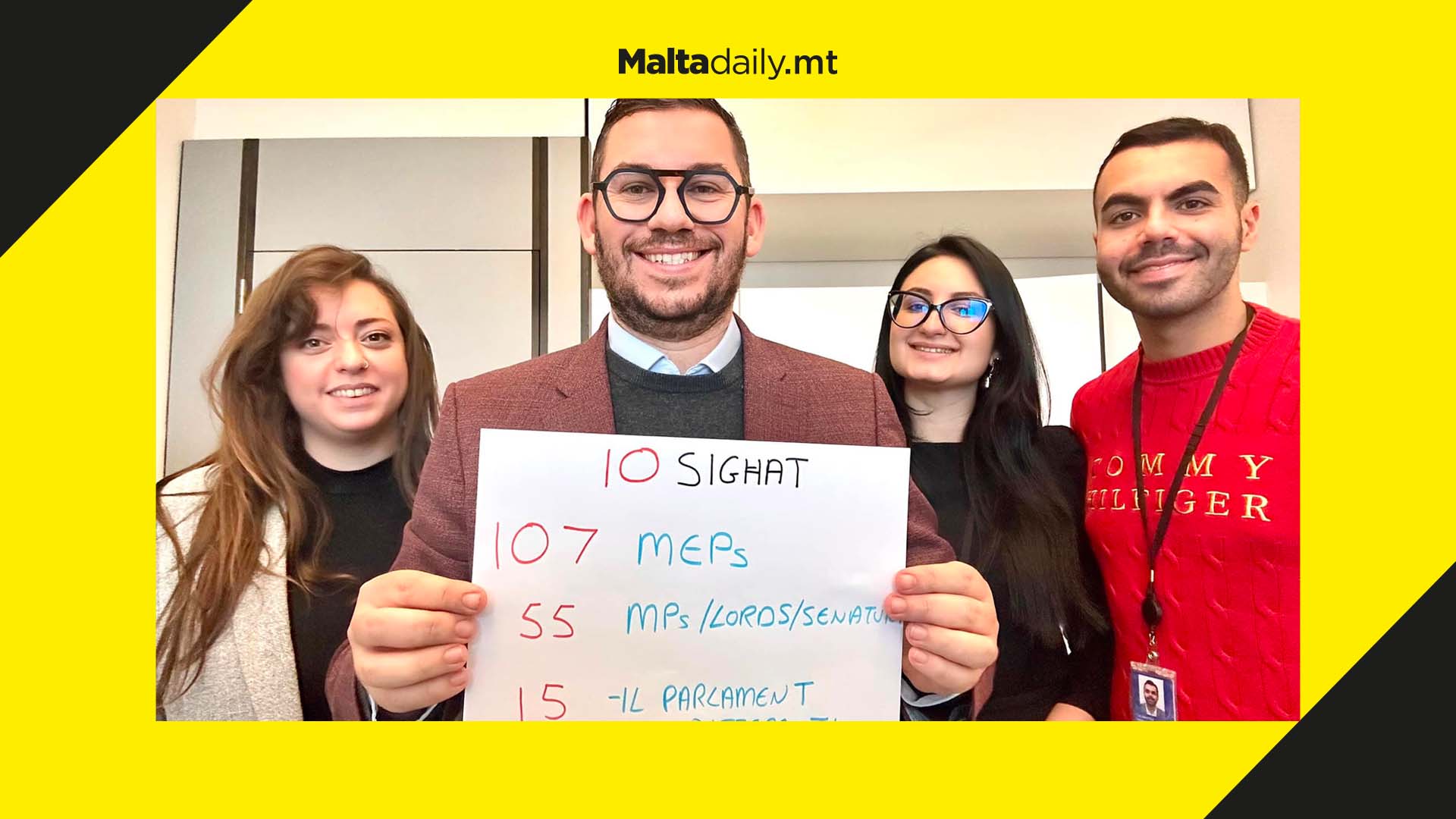 108 MEPs welcome amendments to Malta’s criminal code