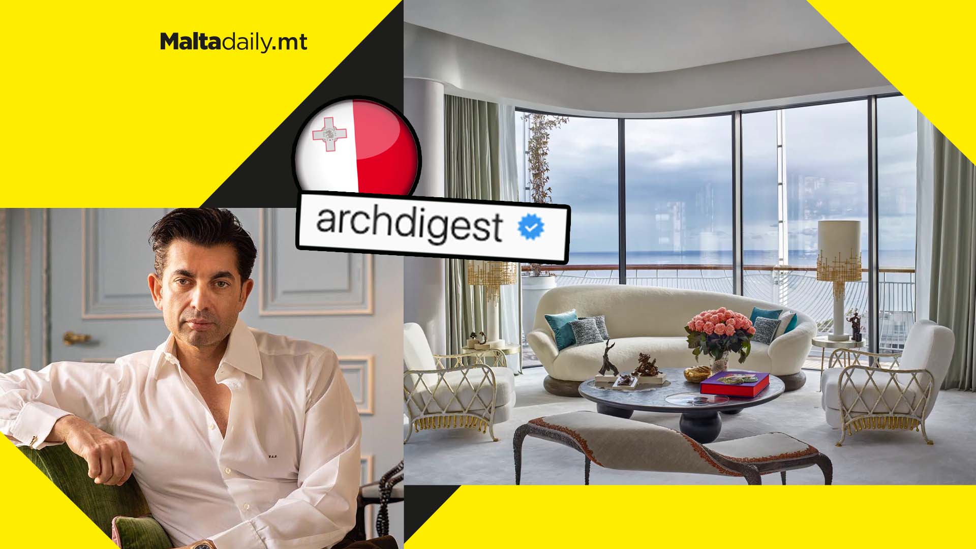 Maltese furniture designer once again makes Architectural Digest 100