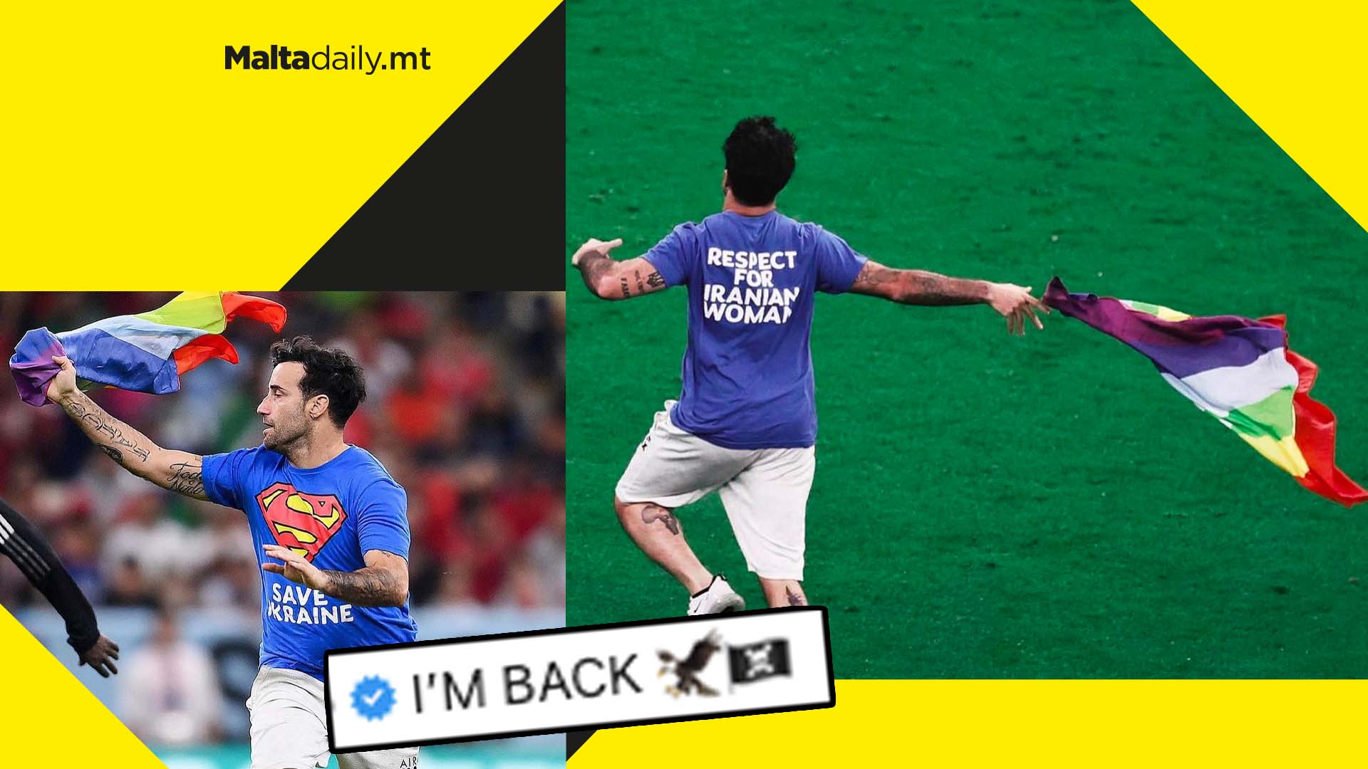 Man explains causes he ran for during World Cup Qatar match