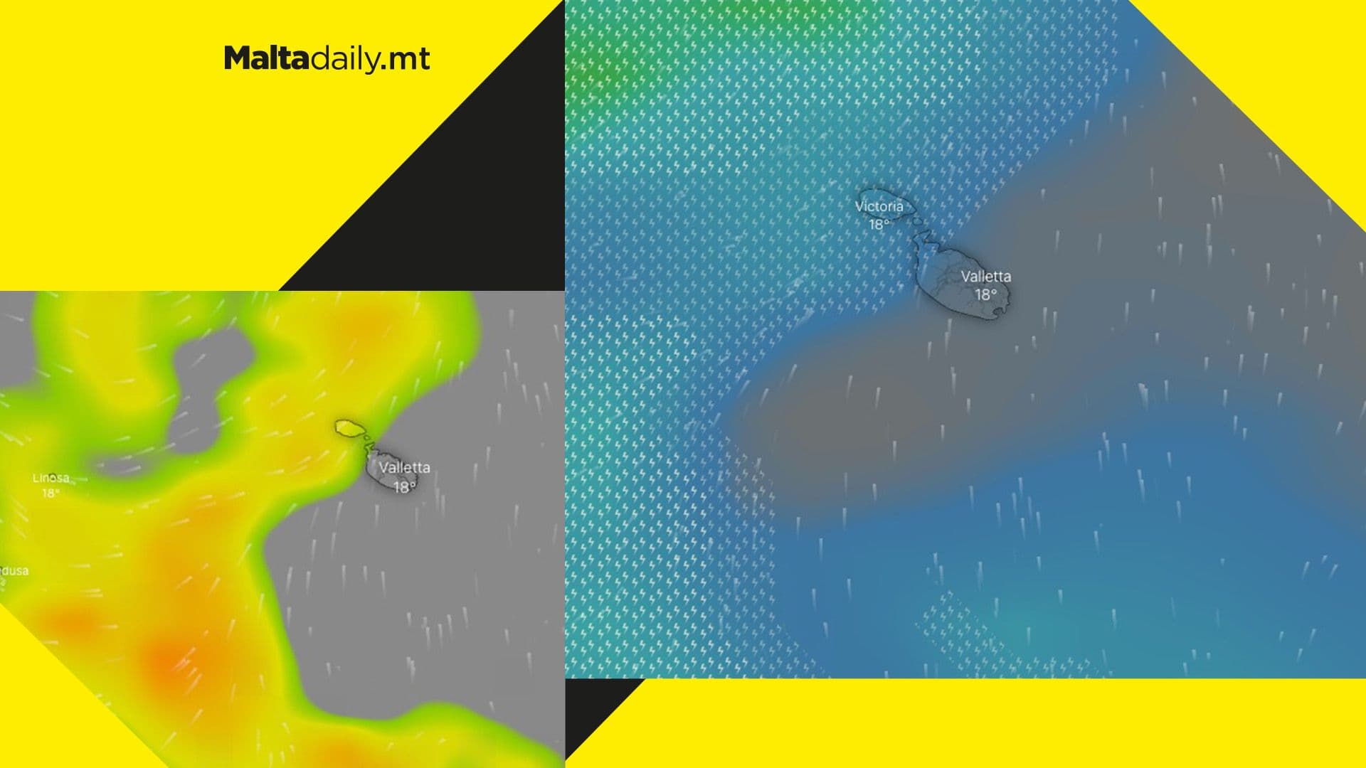 Weather warning issued as torrential rain, thunder & hail to sweep Malta