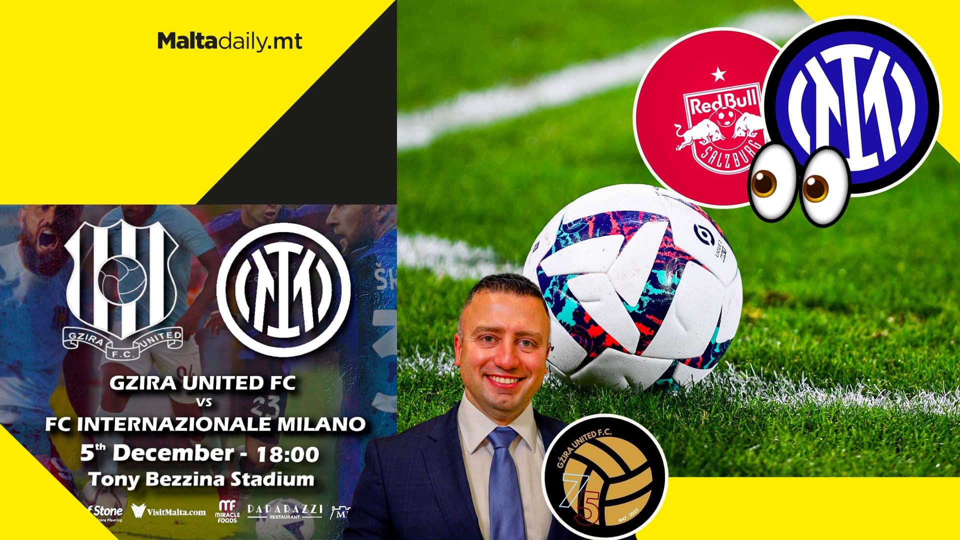 Inter, FC Red Bull Salzburg and Gzira United to play friendly matches in Malta