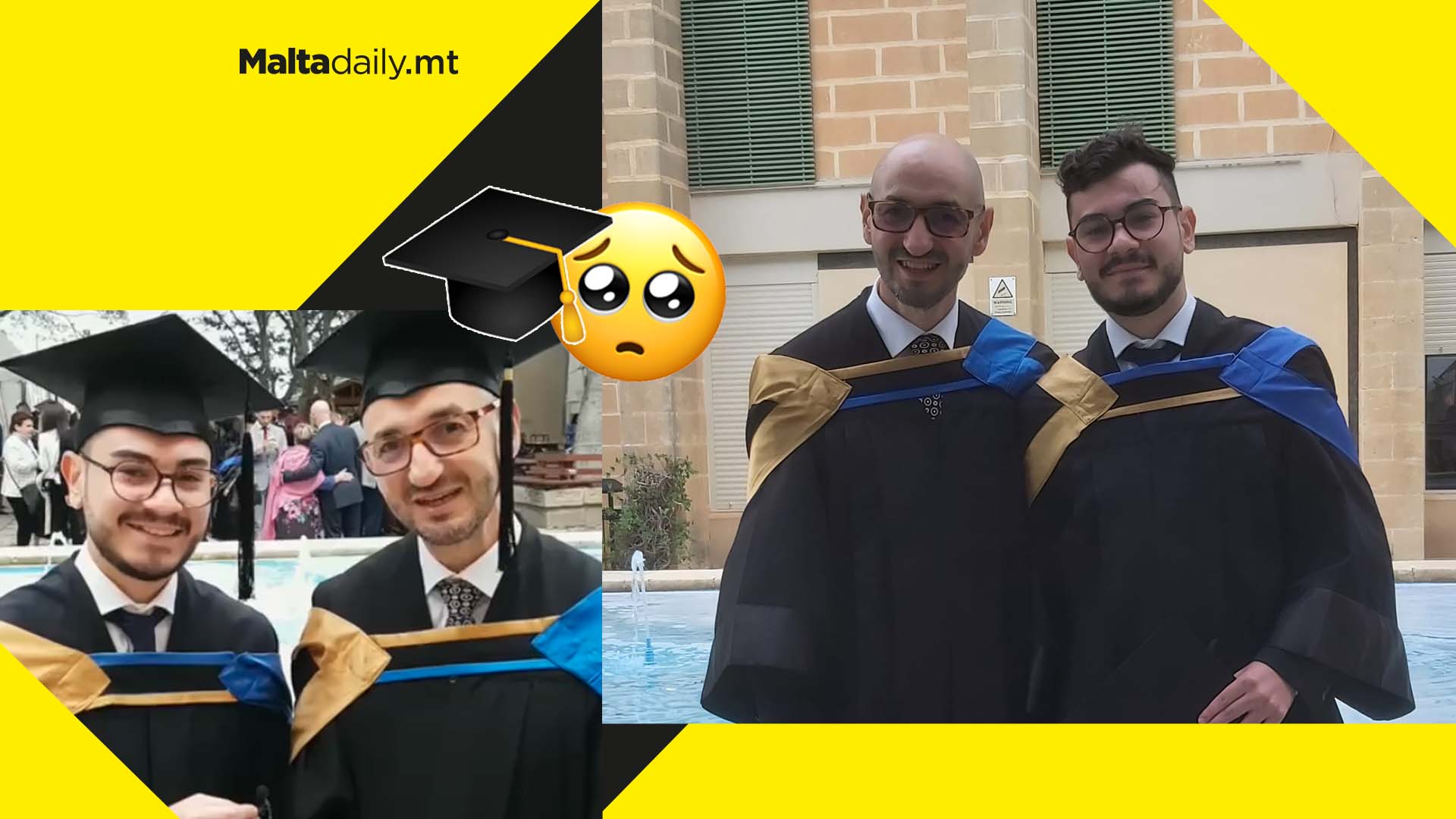 Father and son graduate with Bachelor of Law together