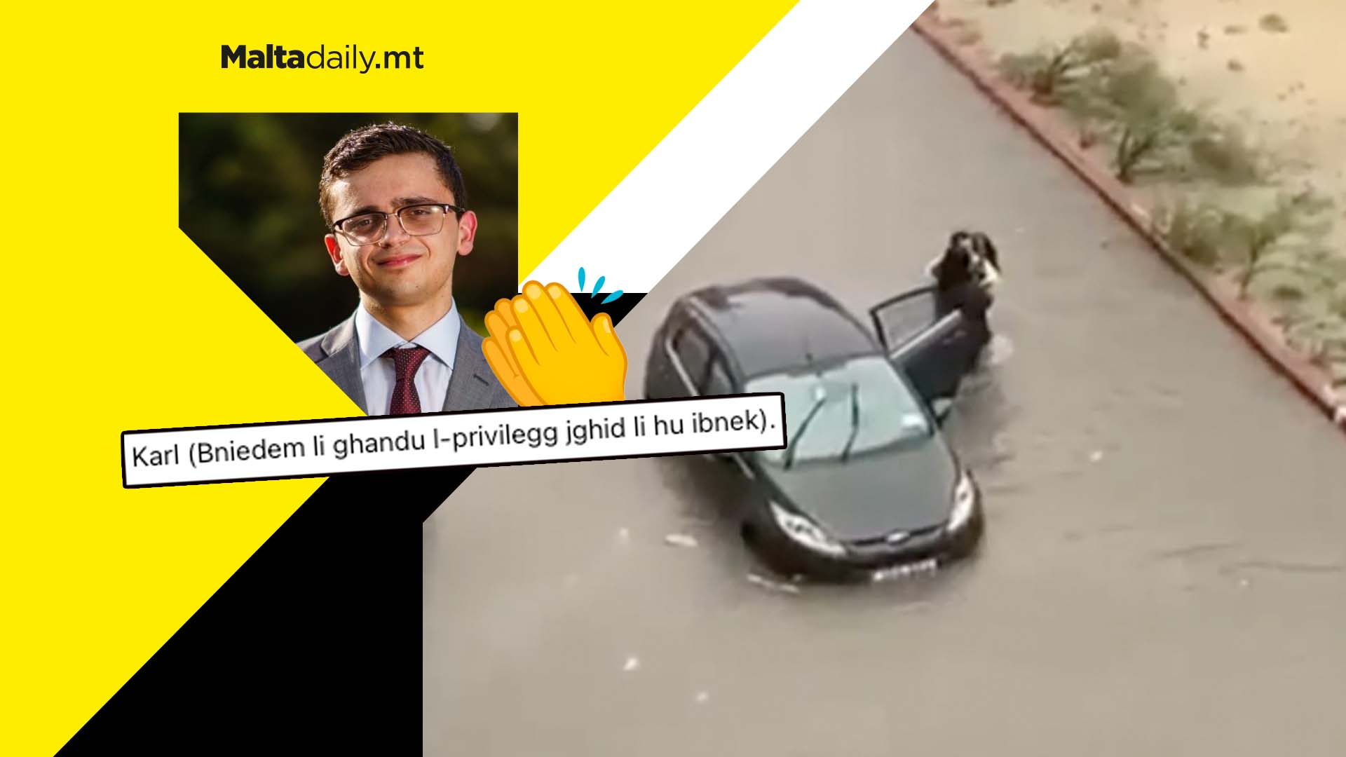 Touching tribute for woman who fell in flooded road by her son