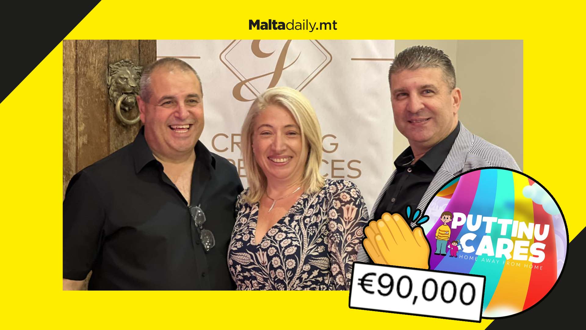 Massive €90,000 donation to Puttinu Cares during special event