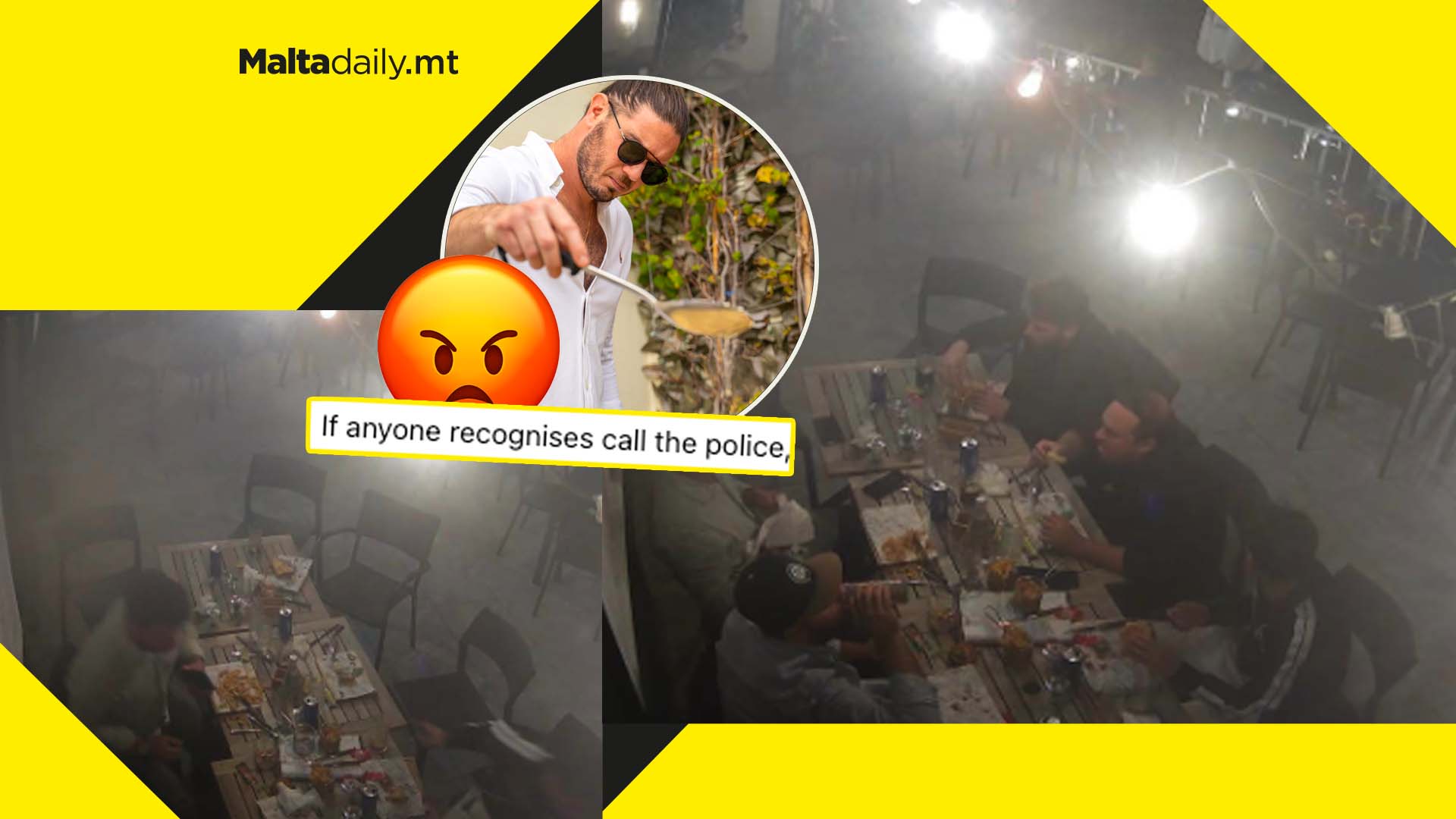 5 men dine and dash from chef Sean Gravina’s St Julian’s restaurant