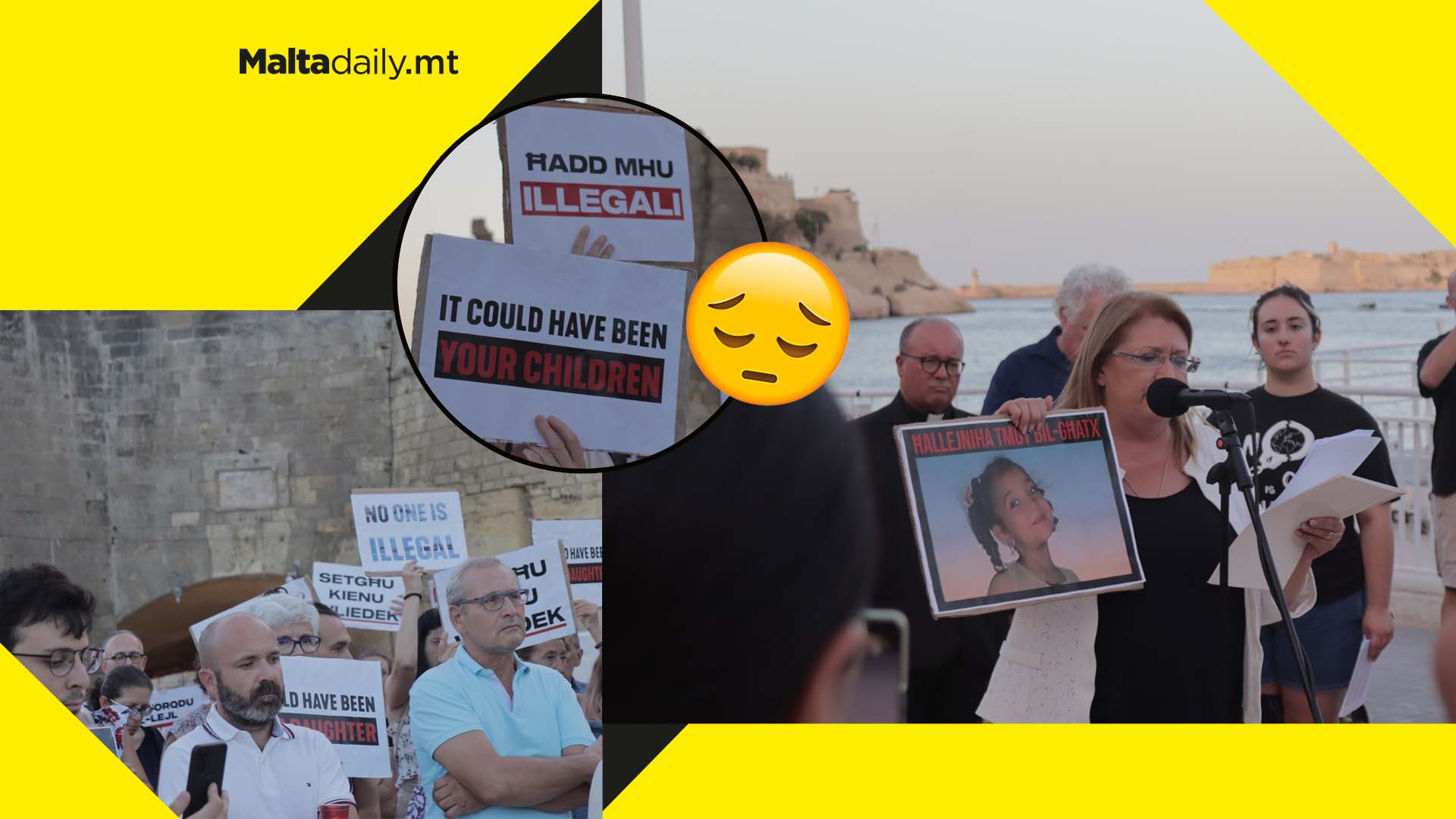 Large turnout for Moviment Graffiti vigil in memory of late migrant girl Loujin