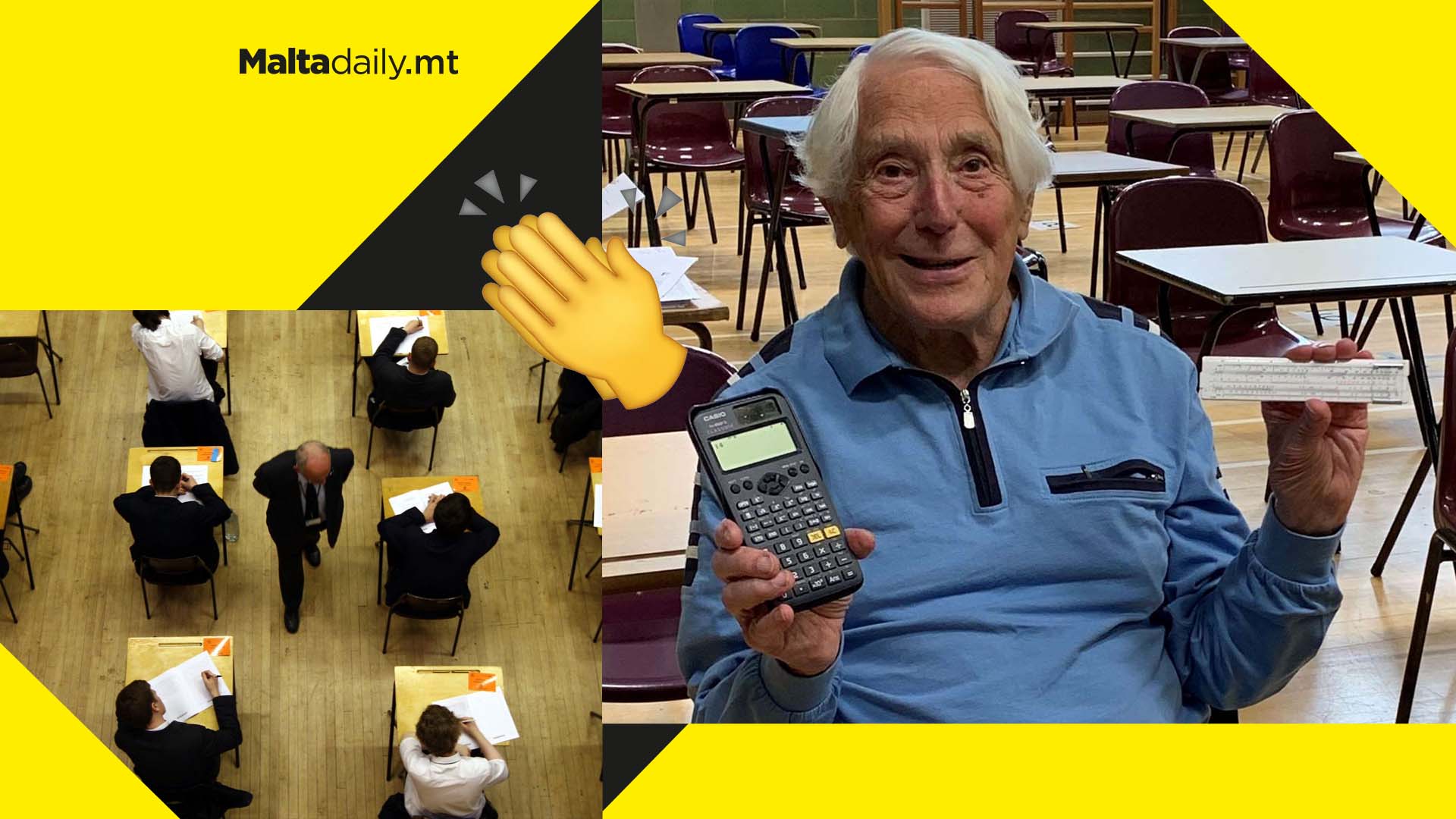 92-year-old man becomes oldest person to pass GCSE Maths exam
