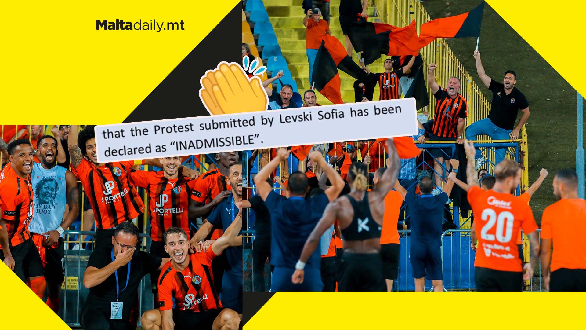 Ħamrun Spartans progress to next round as Levski Sofia protest deemed inadmissible