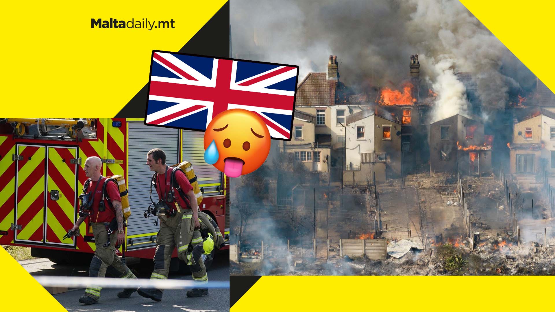 Busiest day since WWII for UK firefighters due to heat wave