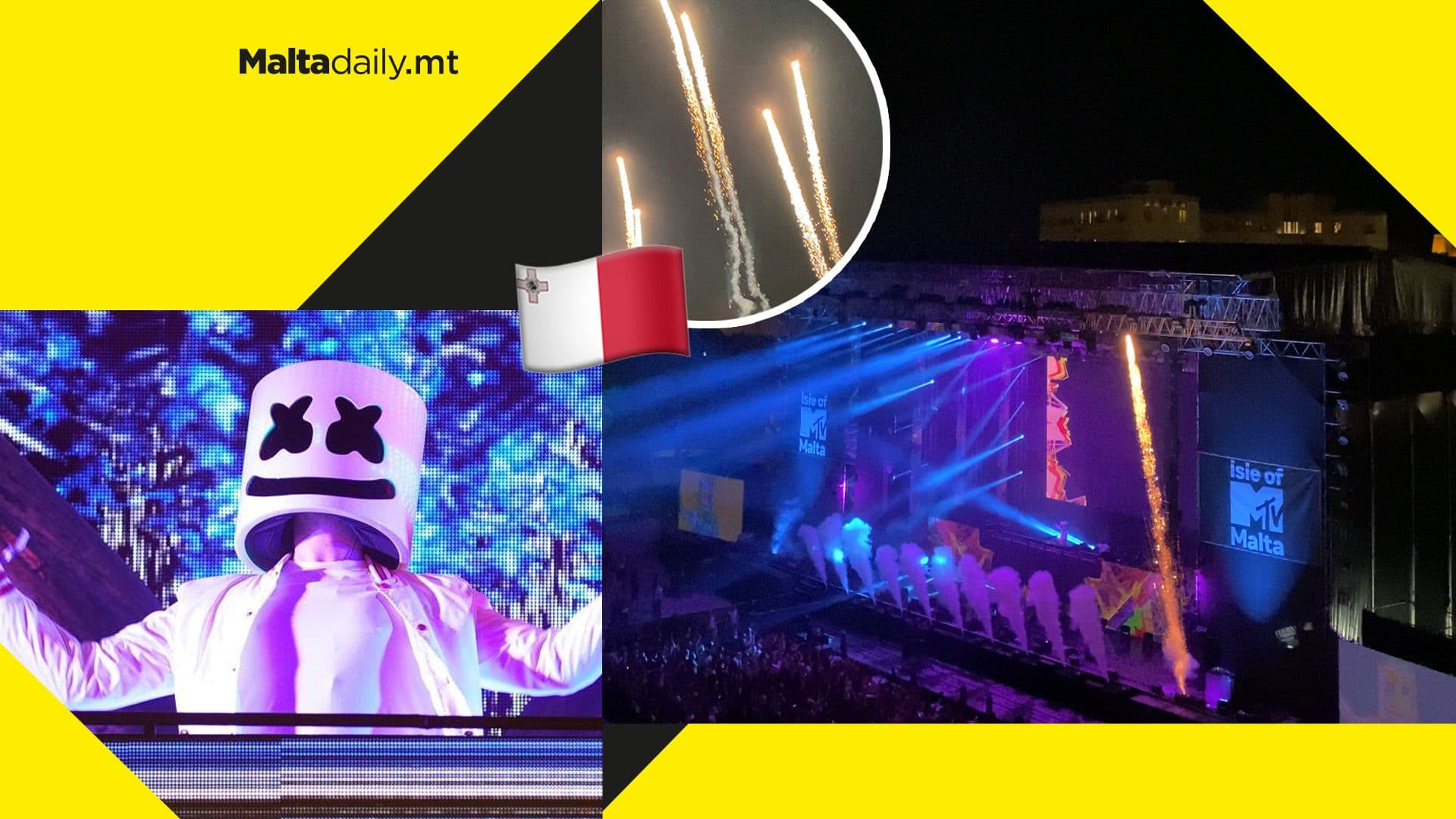 WATCH: Marshmello lights up Fosos in dazzling Isle of MTV peformance