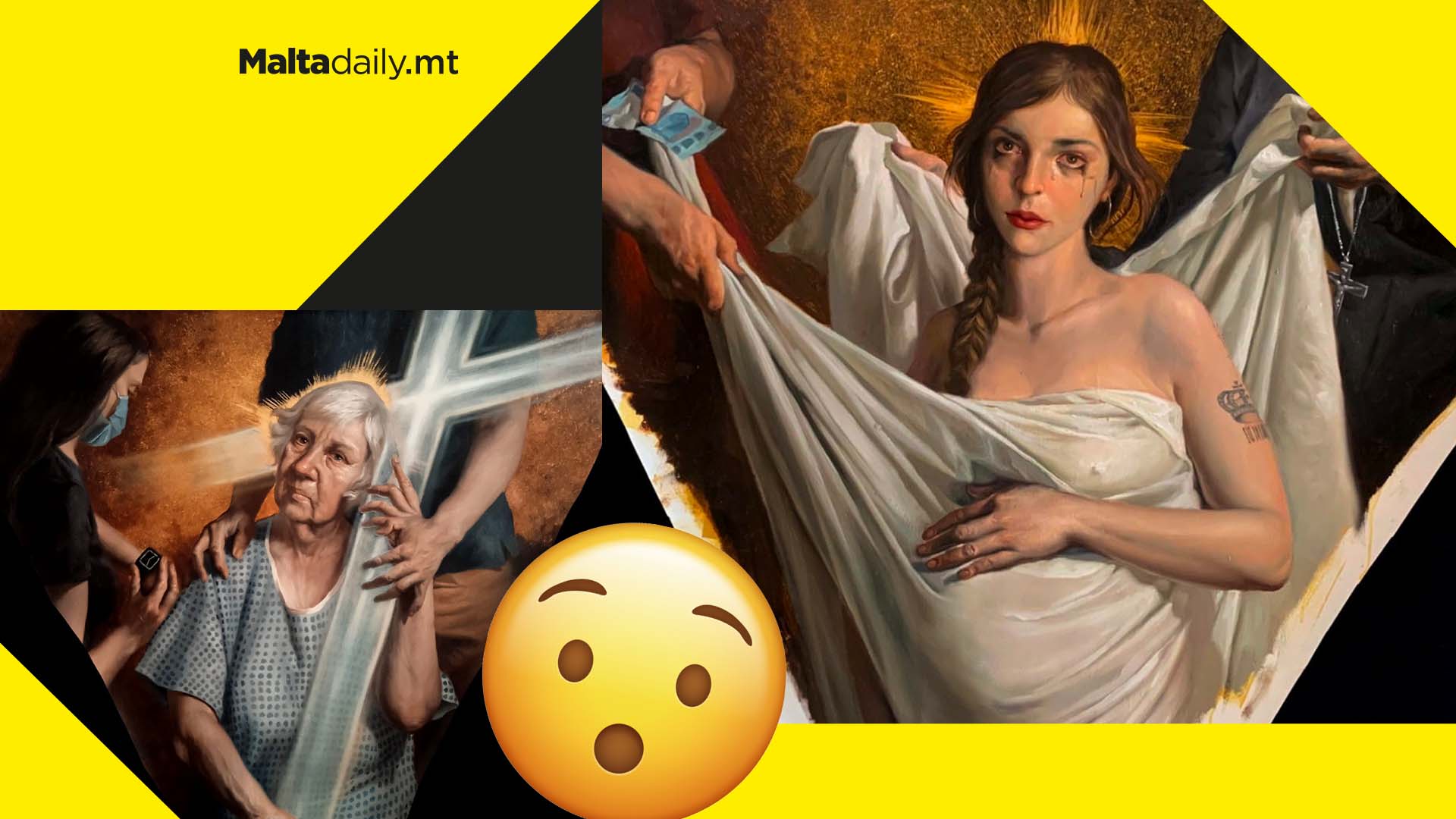 Gozitan church murals feature tattoos and smartwatches in modern take