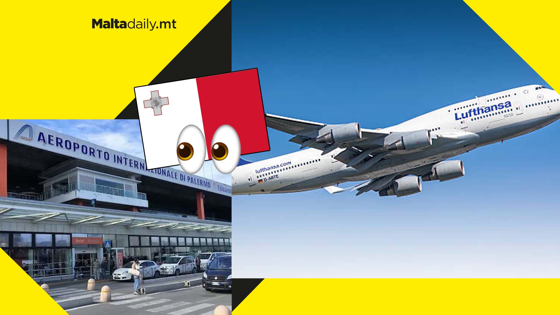 Lufthansa aircraft from Malta lands in Palermo due to emergency