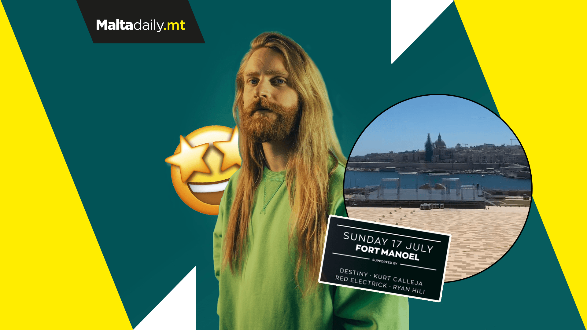 Sam Ryder set to perform at one of Malta’s most beautiful locations