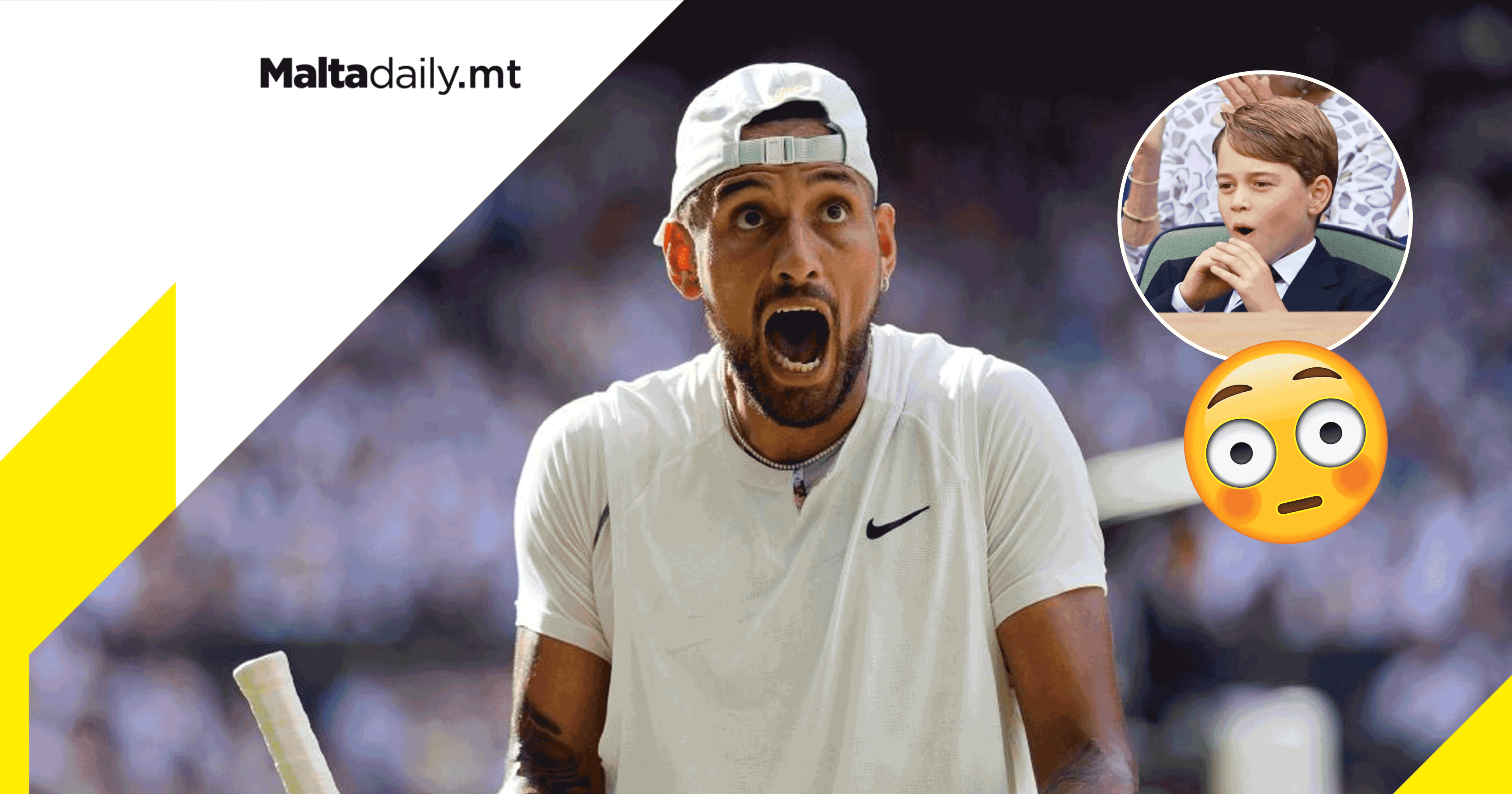Nick Kyrgios fined for behaviour in front of Prince George