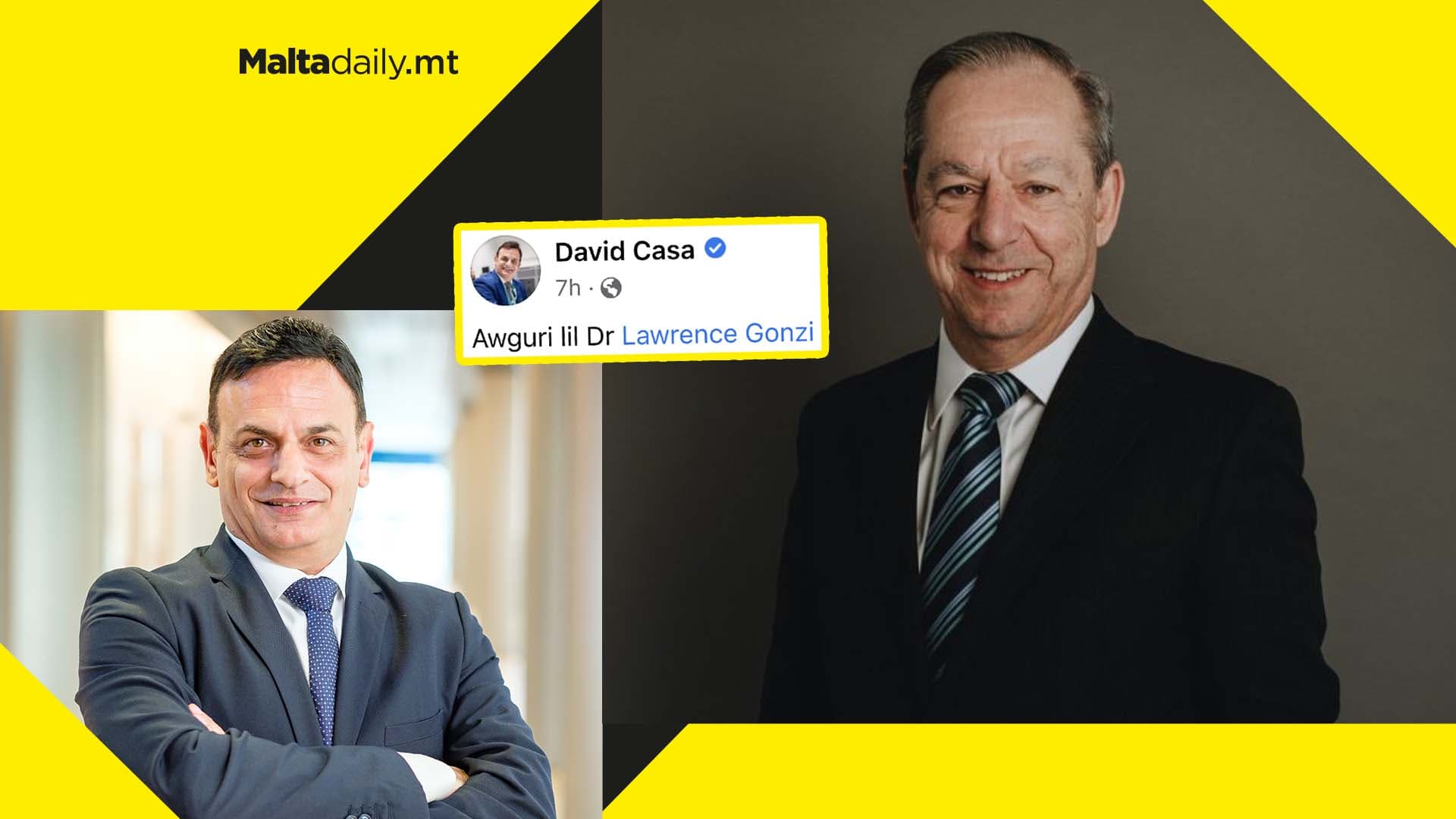 “Happy Birthday Dr. Lawrence Gonzi”; MEP David Casa with heartfelt message to former PM
