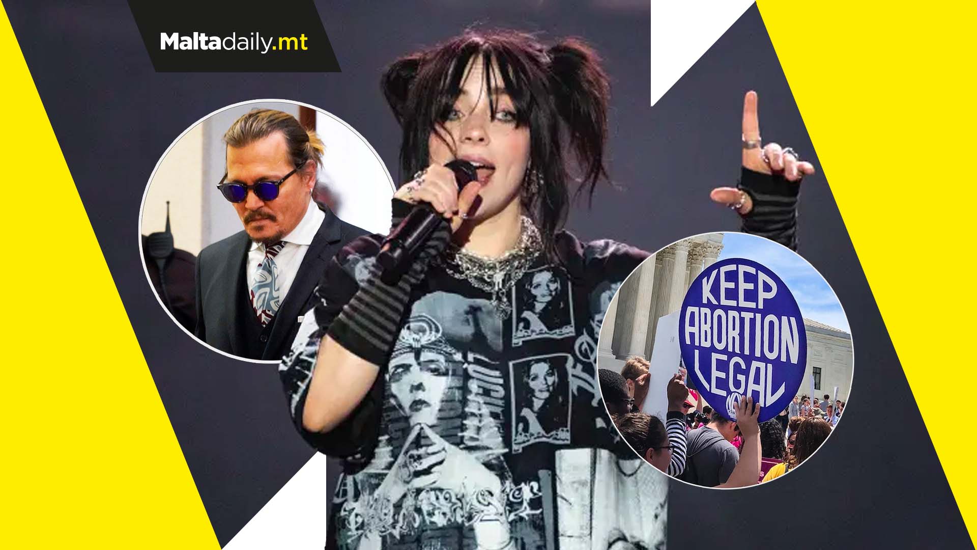 Billie Eilish angry that people cared more about Heard/Depp trial than Roe V Wade