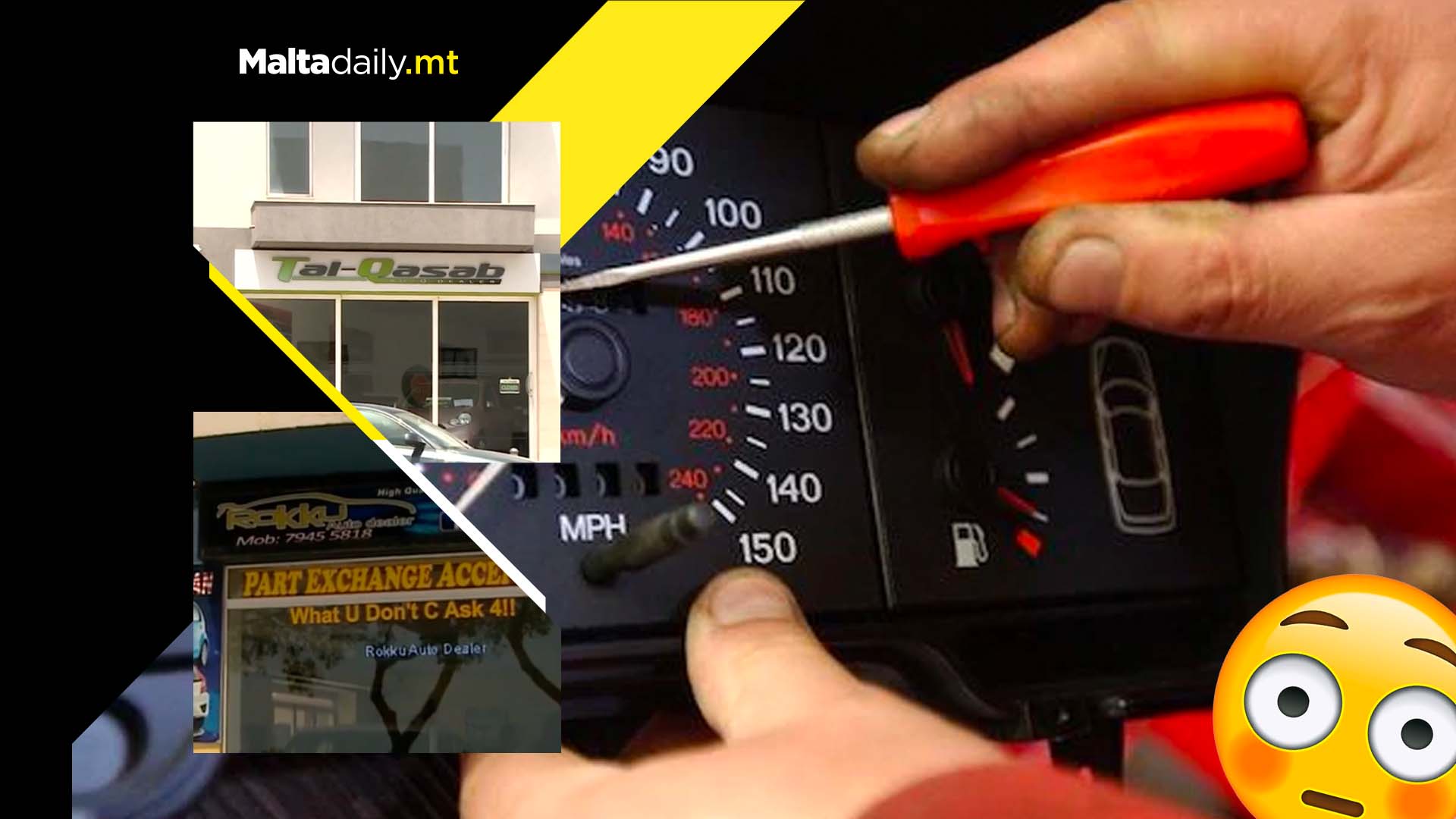 Over 300 imported second-hand cars had mileage tampered with