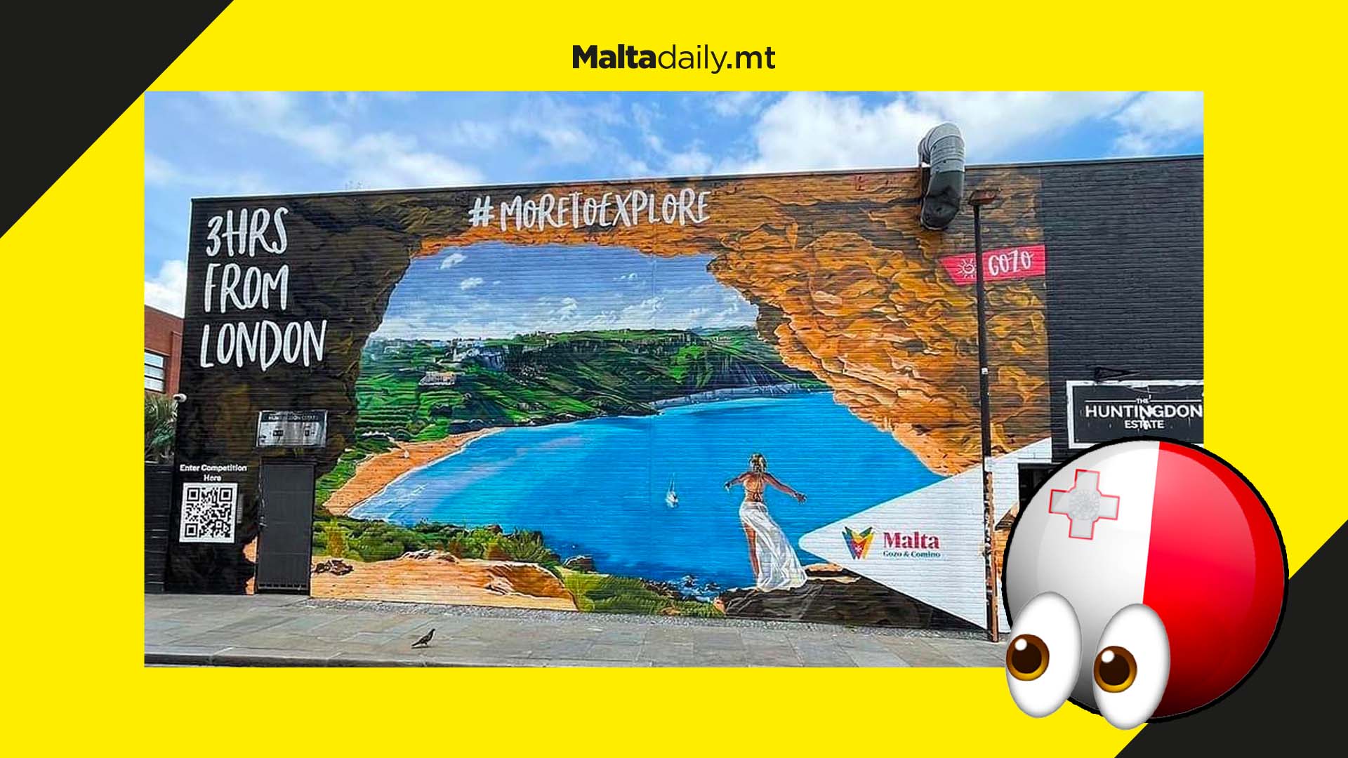 Malta gets its own mural in prestigious Shoreditch, London