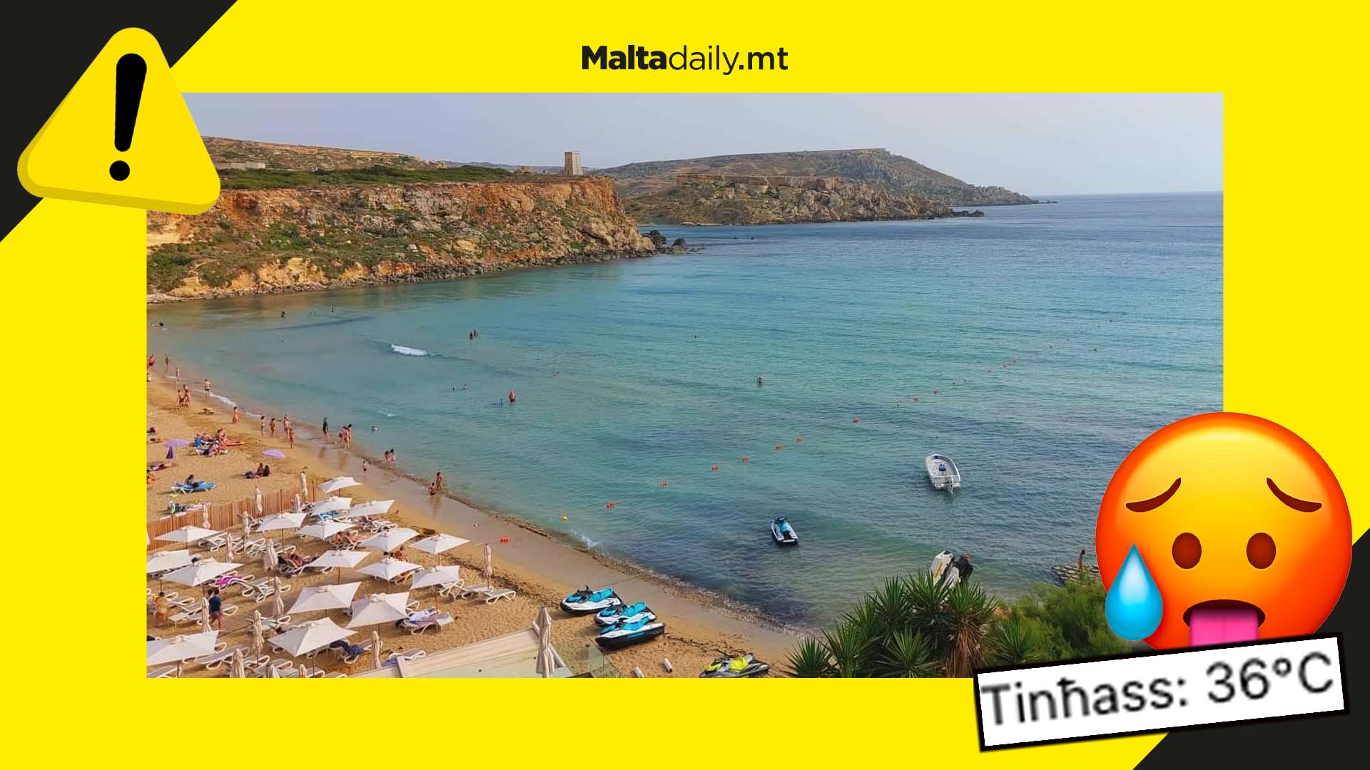 Today will feel like a scorching 36°C as first heat wave starts