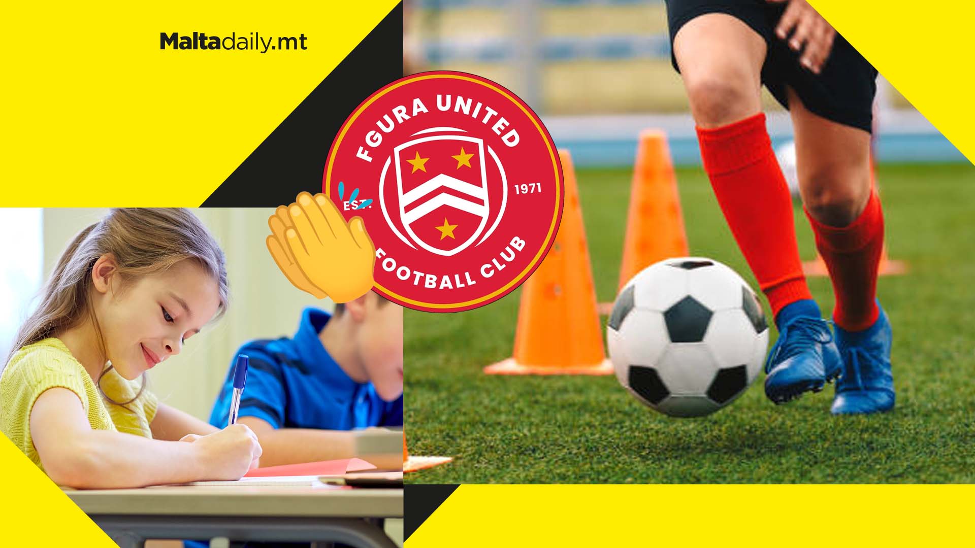 Fgura United shaping youth football by offering free exam assistance to students