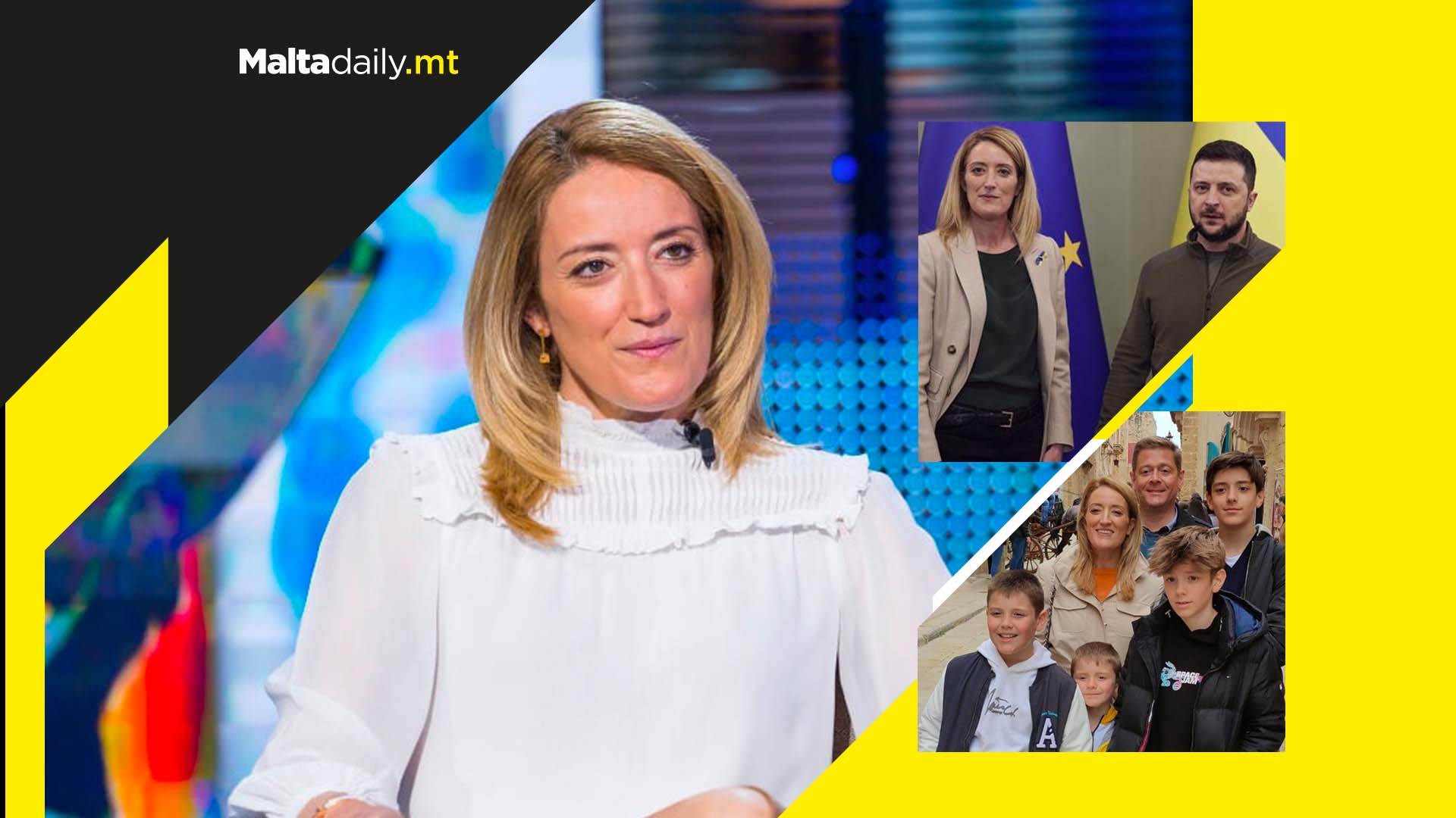 WATCH: Roberta Metsola did not tell her sons she went to Ukraine so as not to worry them