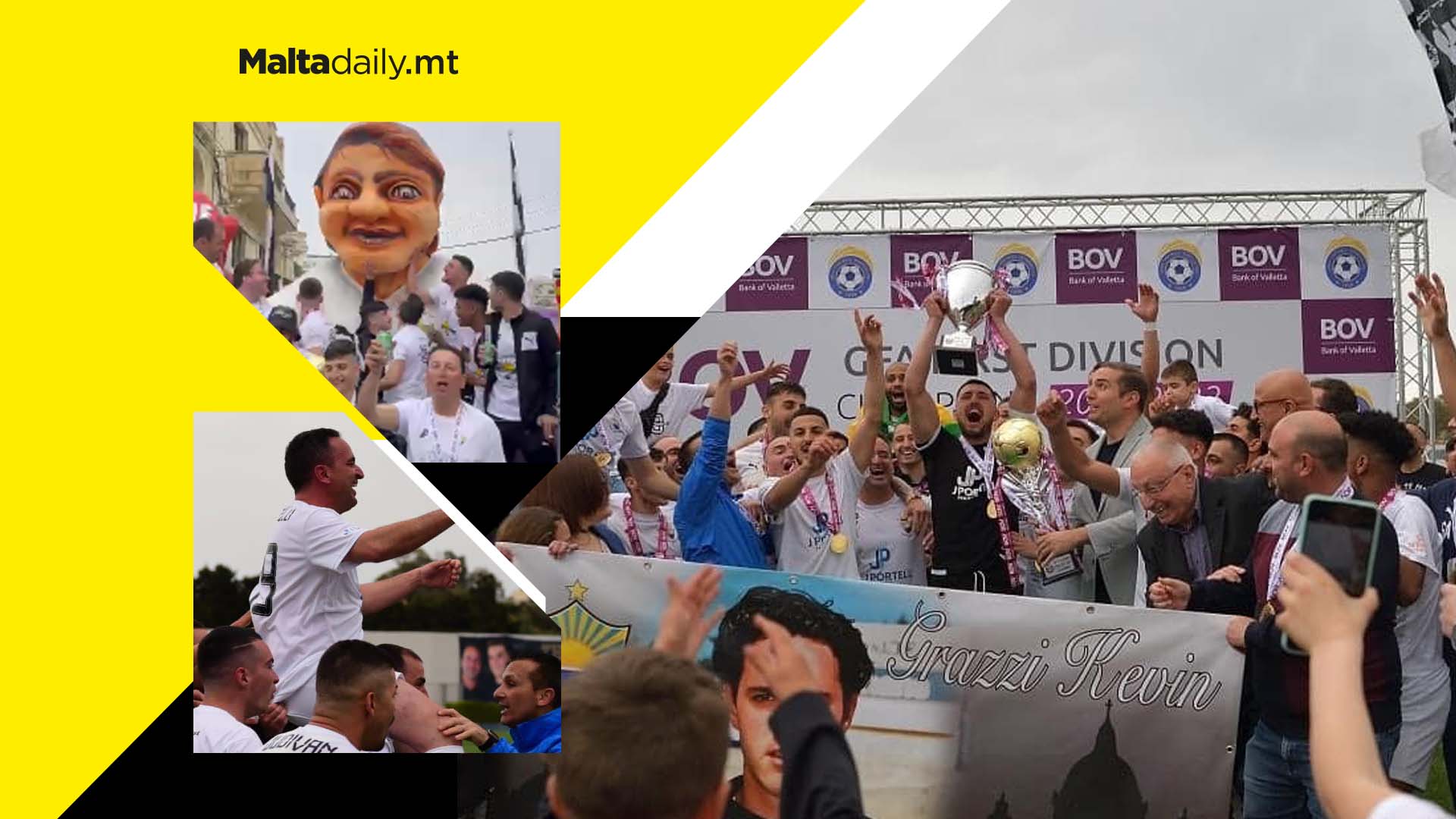 WATCH: Huge celebrations in Nadur as Nadur Youngsters win the GFA Division One