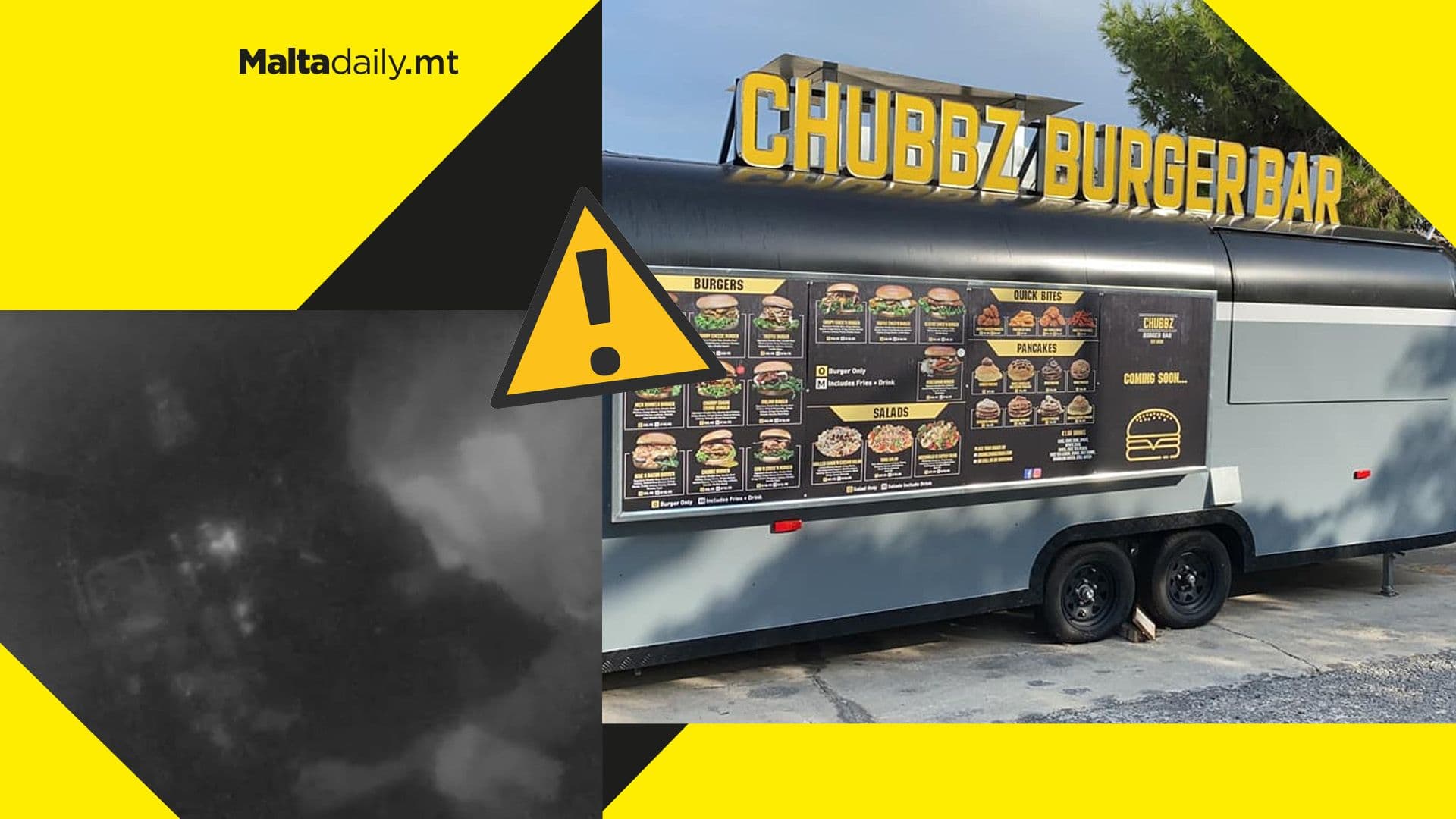 WATCH: Burglar caught on video stealing from Chubbz Burger Bar in Naxxar