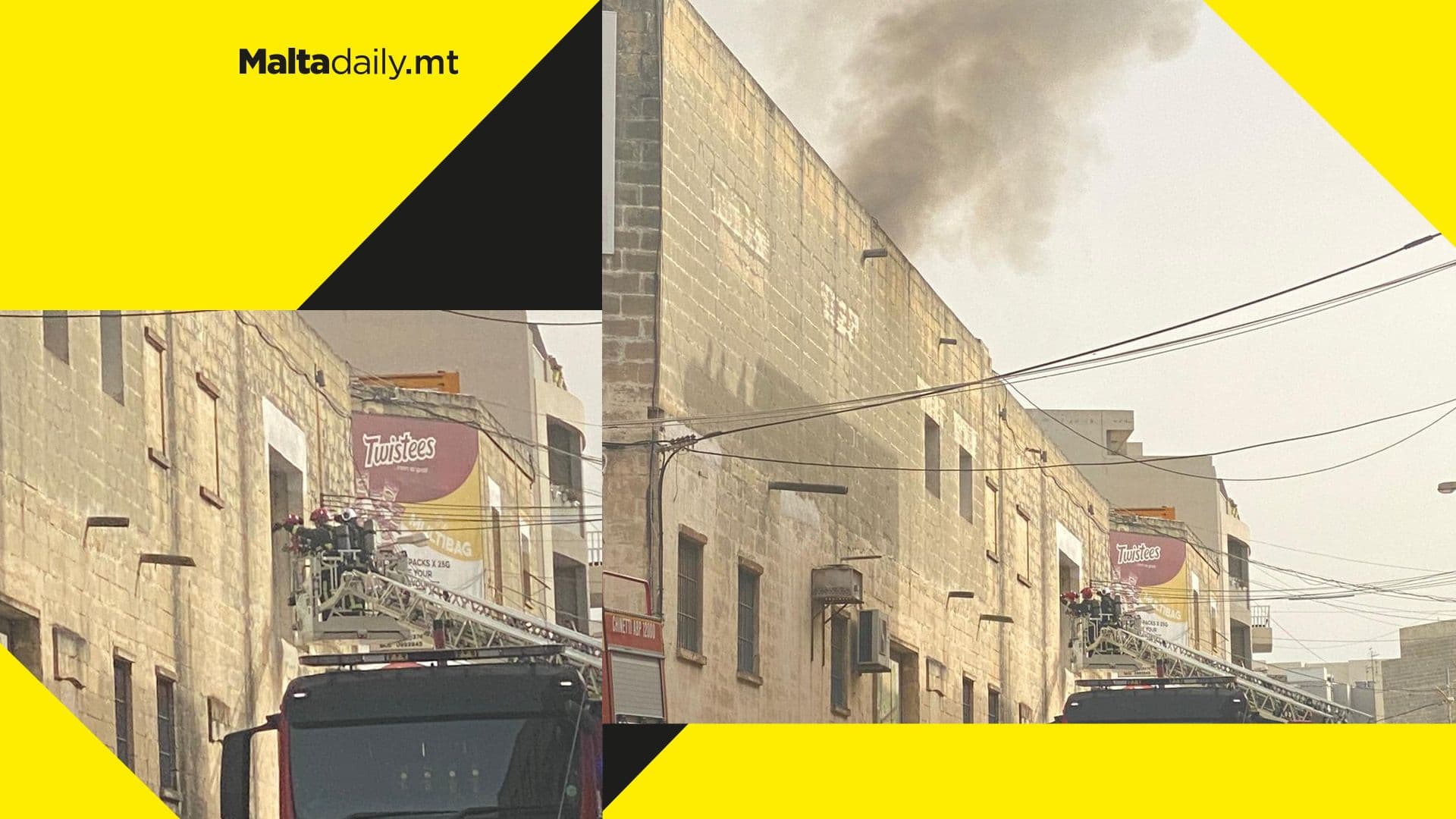 WATCH: Factory catches fire in St. Venera; workers evacuated