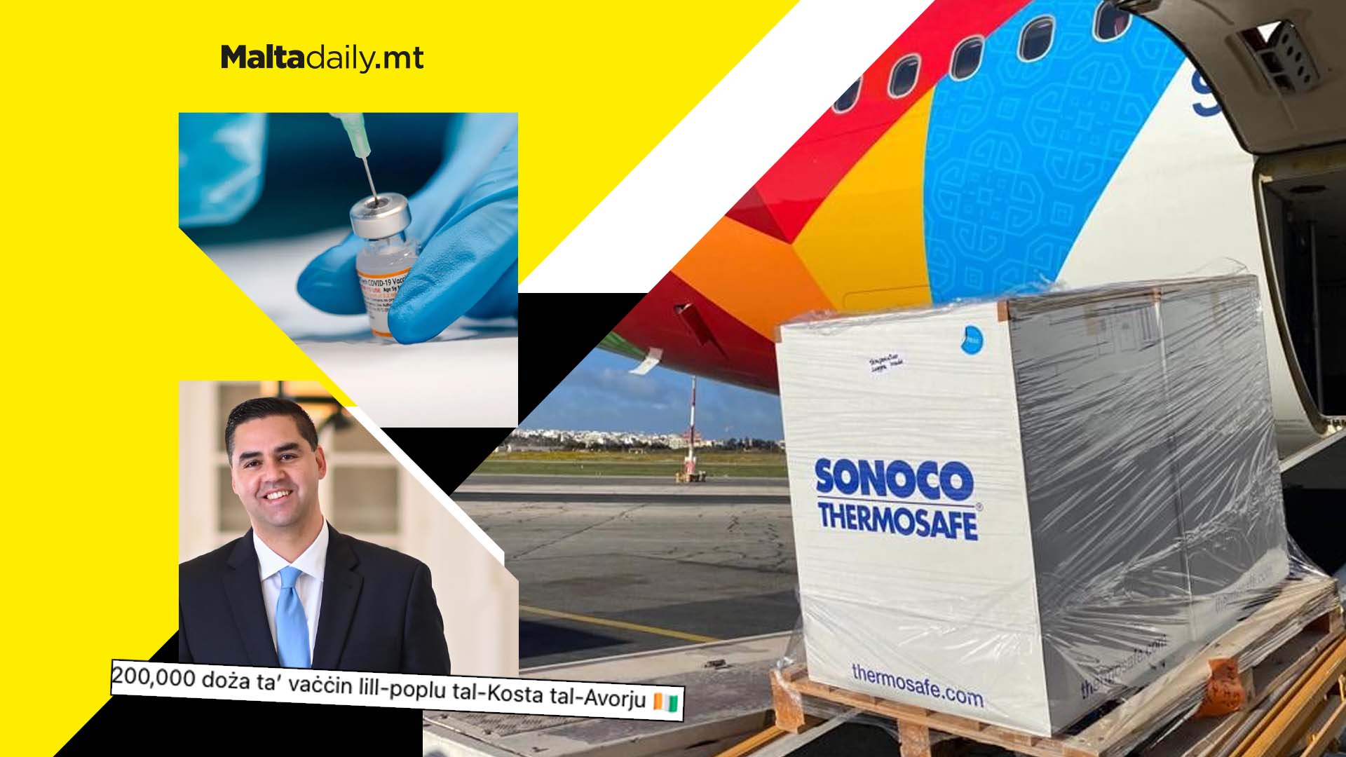 200,000 COVID jabs donated to Ivory Coast by Malta