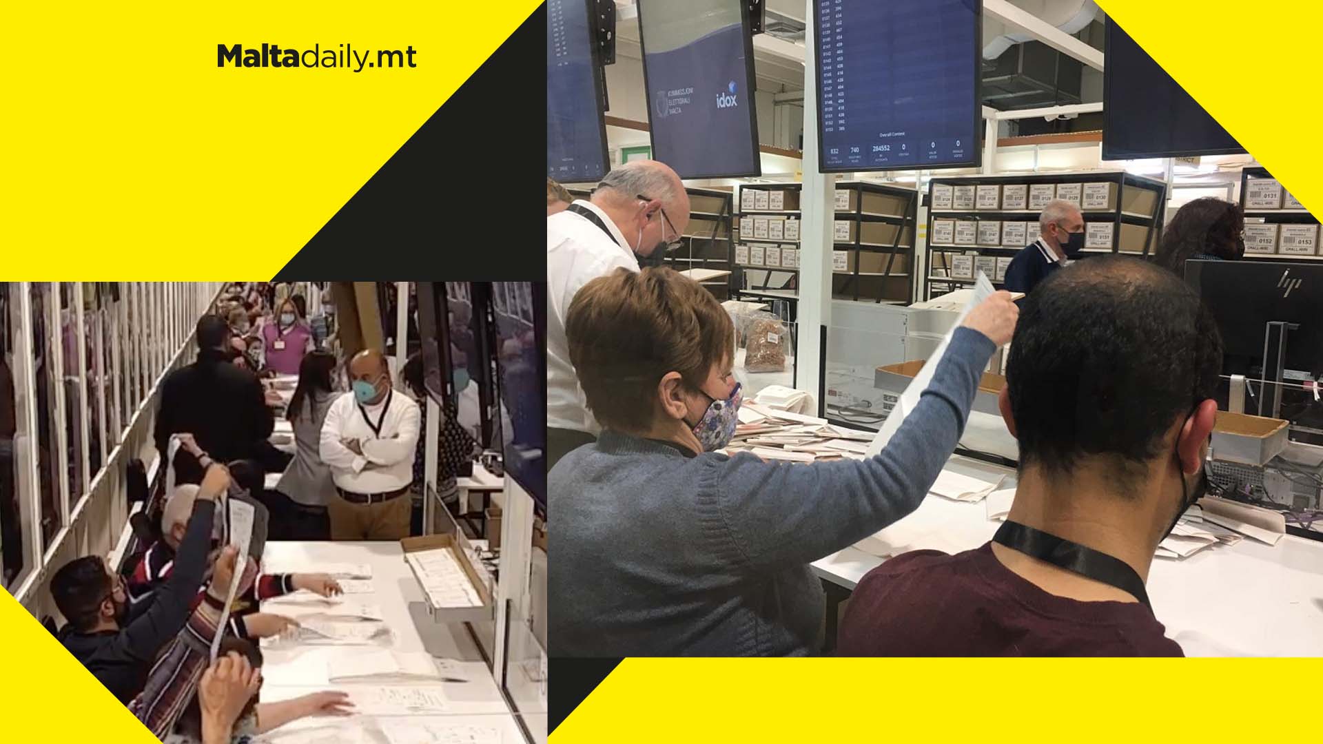 Vote counting officially starts in Naxxar counting hall